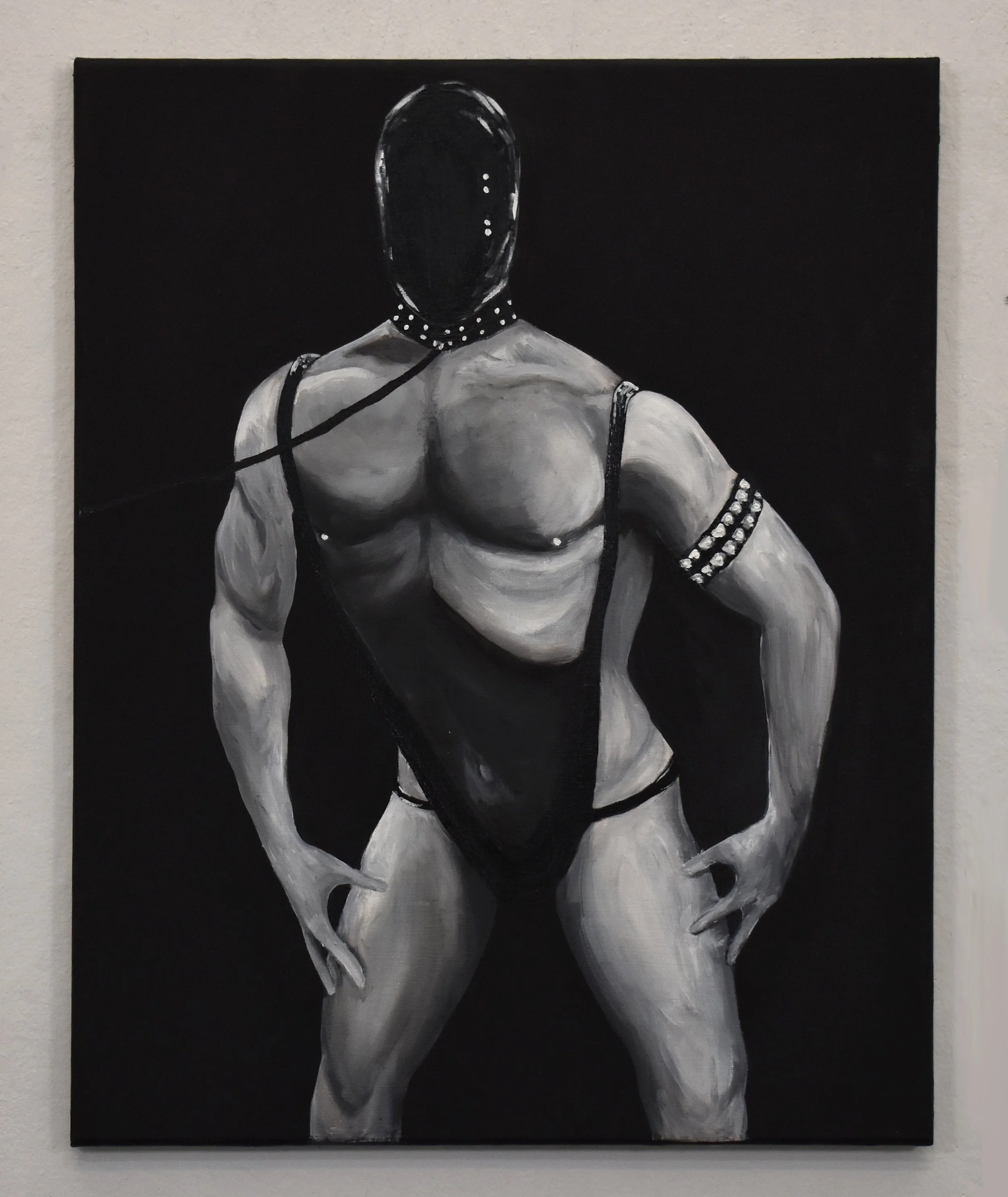 Leatherman, oil on canvas, 20in x 16in, 2025 