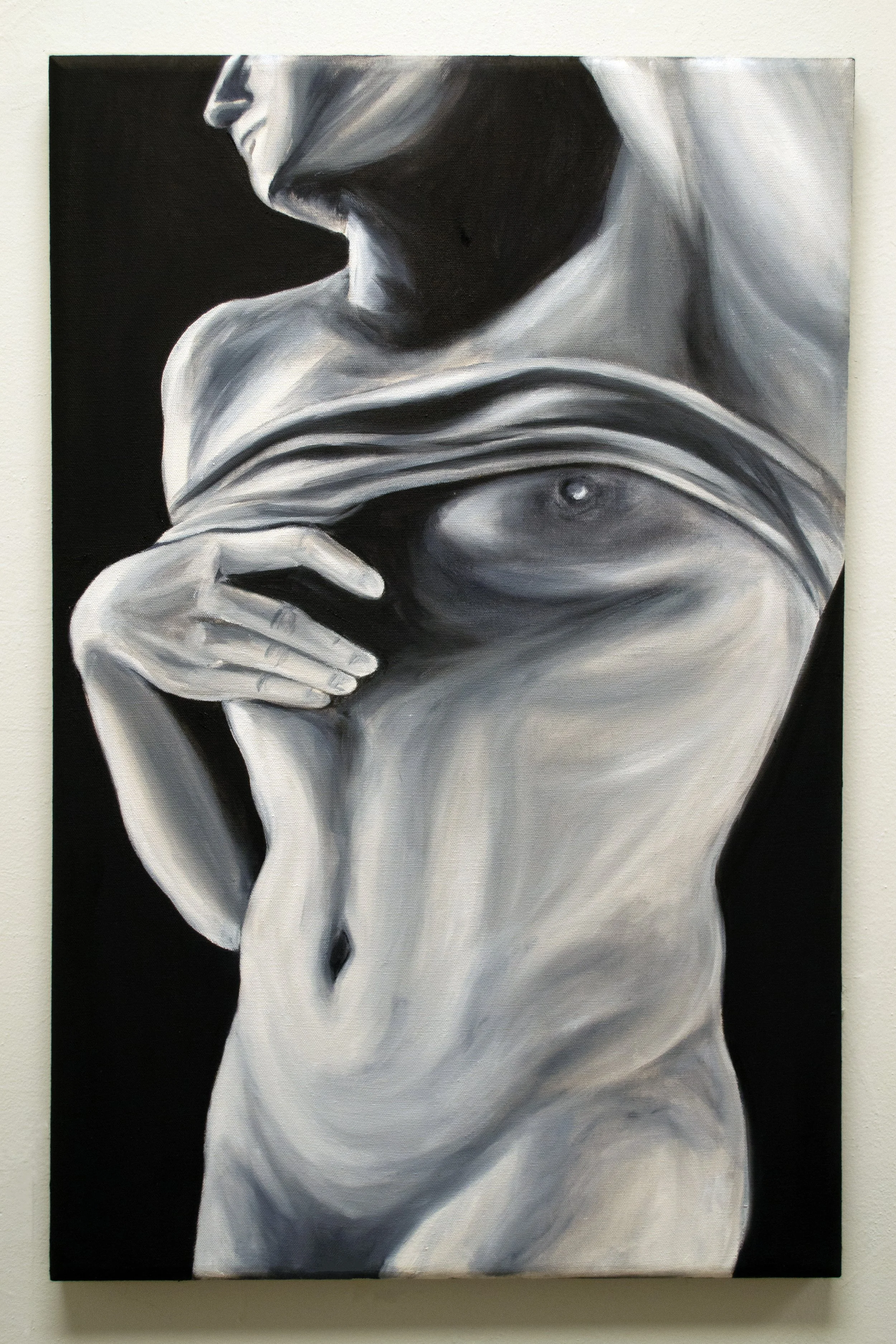 The Dying Captive, oil on canvas 28in x 18in, 2026