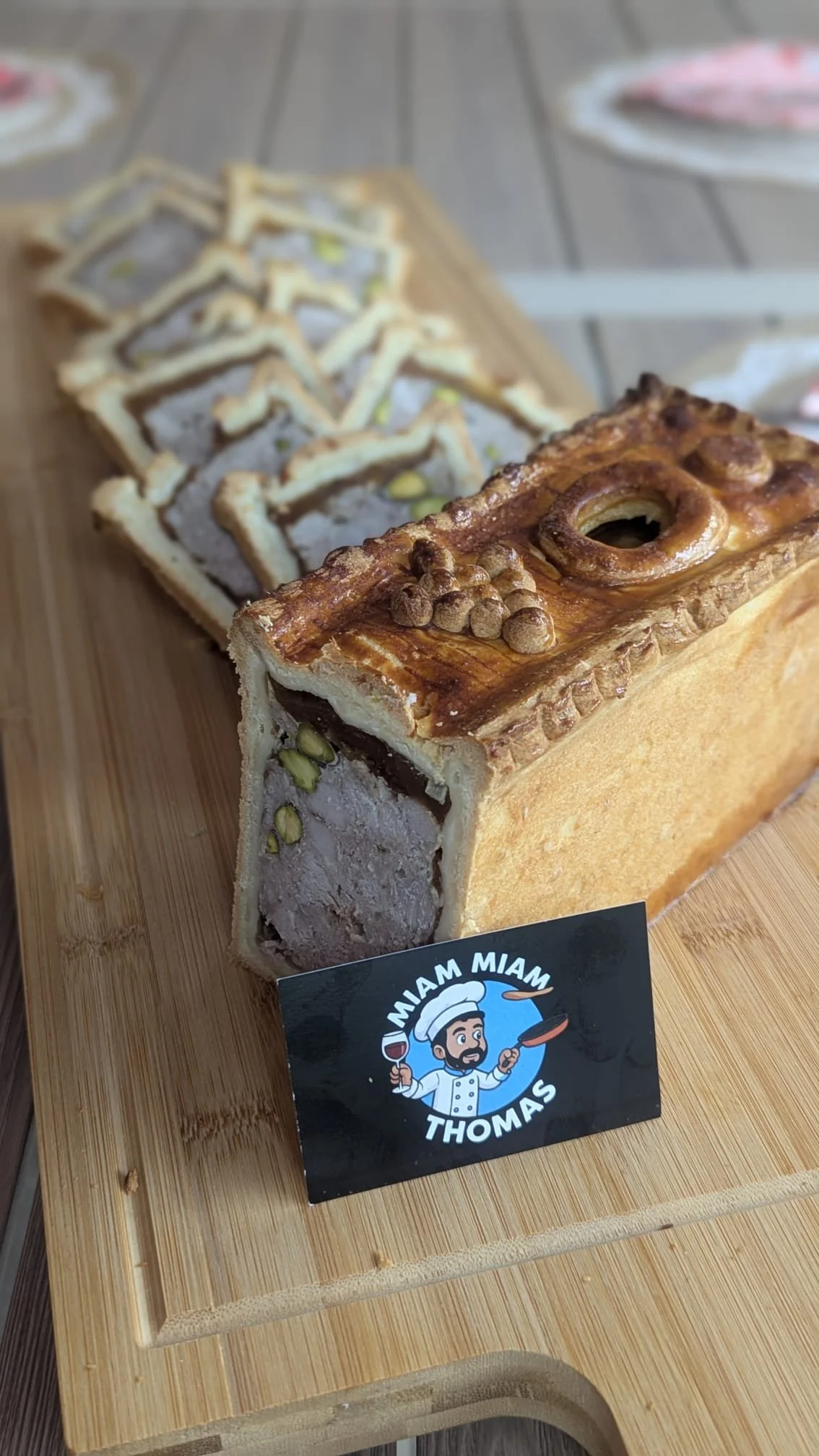 Paté en croute pistache/jambon