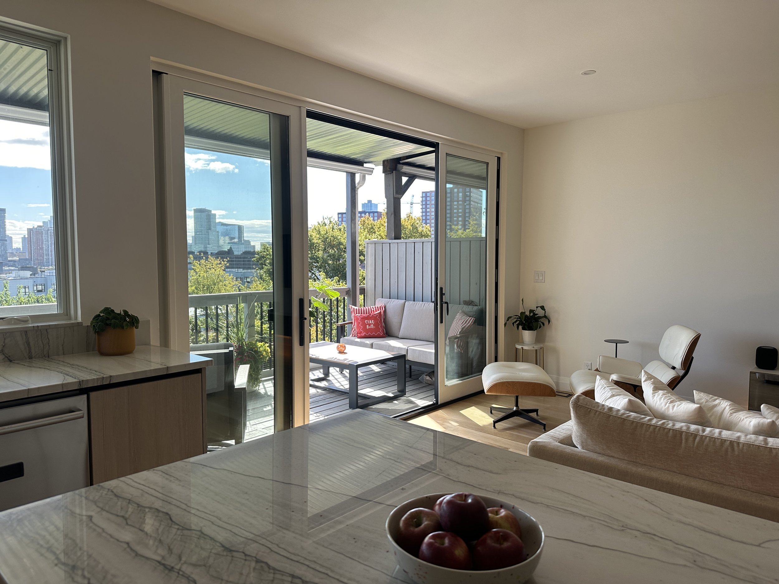 After — Living Room + Kitchen