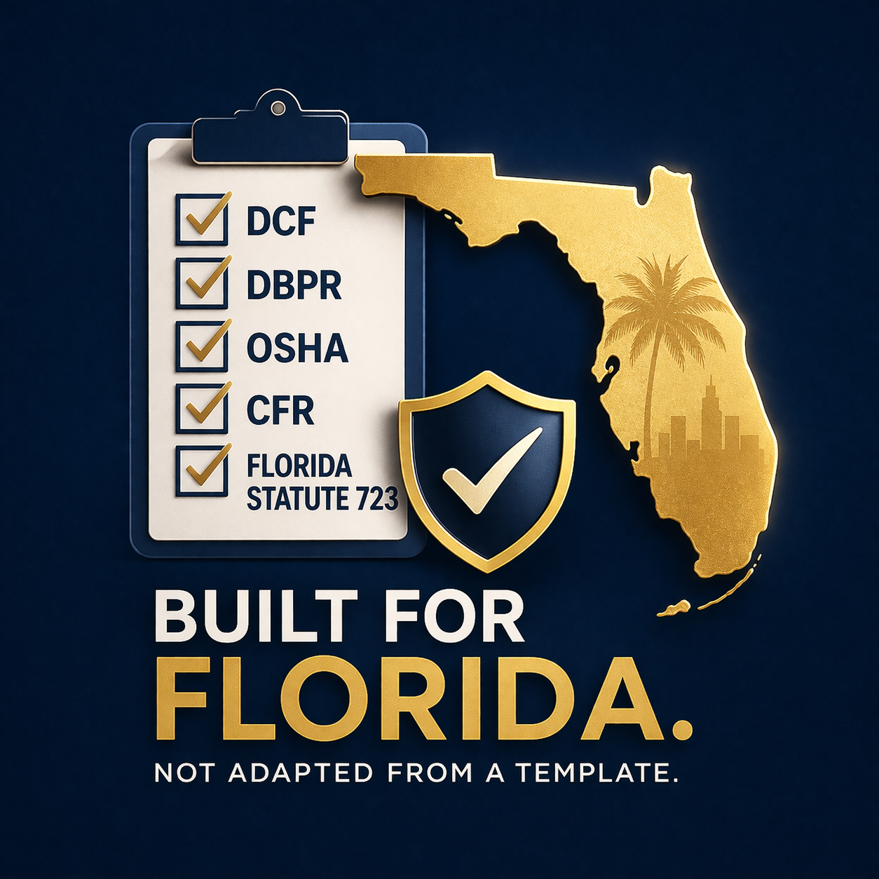 Geometric drawing of an outline square with sections divided by vertical, horizontal, and half circle lines.