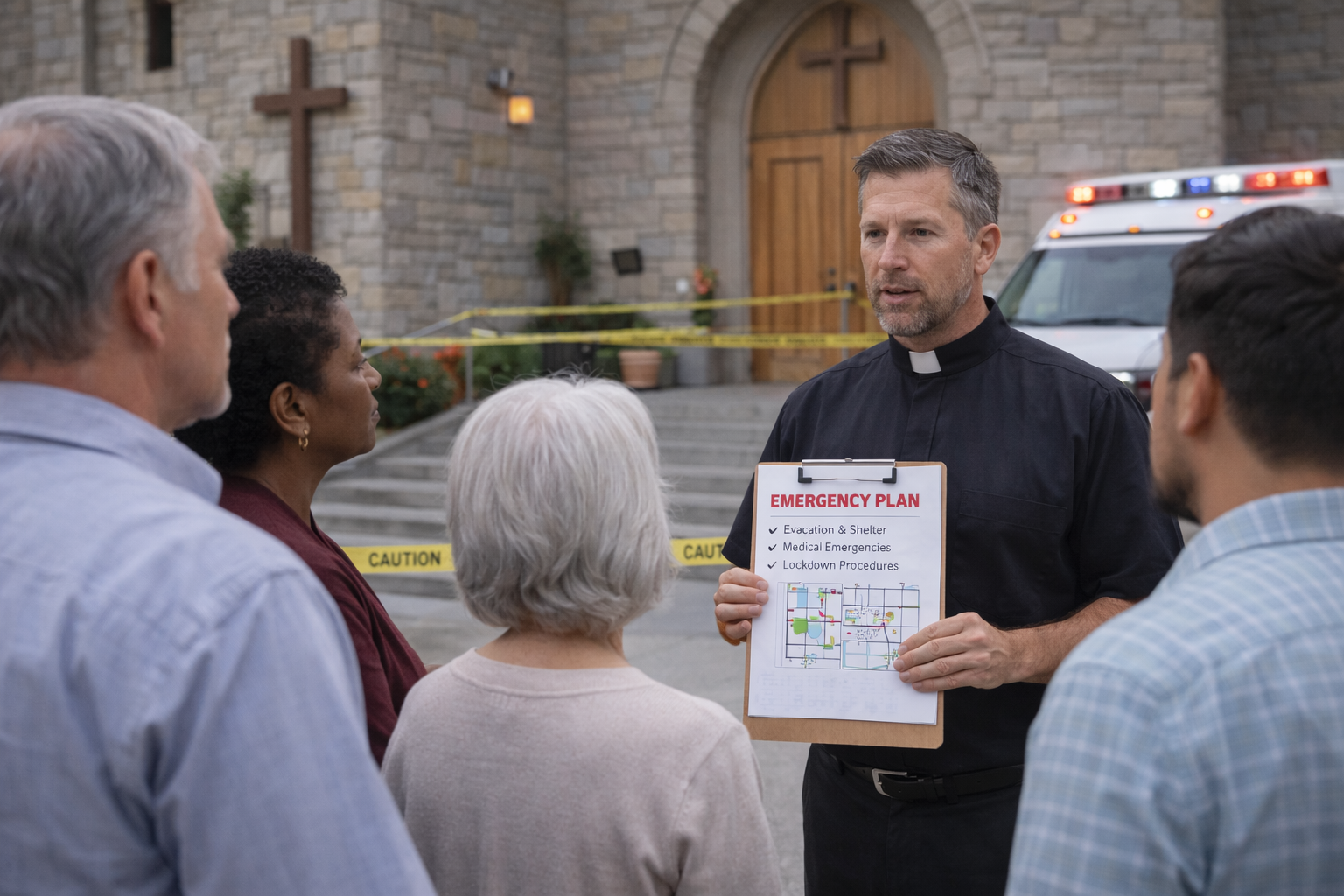 Faith-Based Organization Emergency Preparedness Plan — Large Gathering Safety