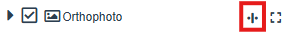 An icon indicating the swipe-compare feature on a photo viewer.