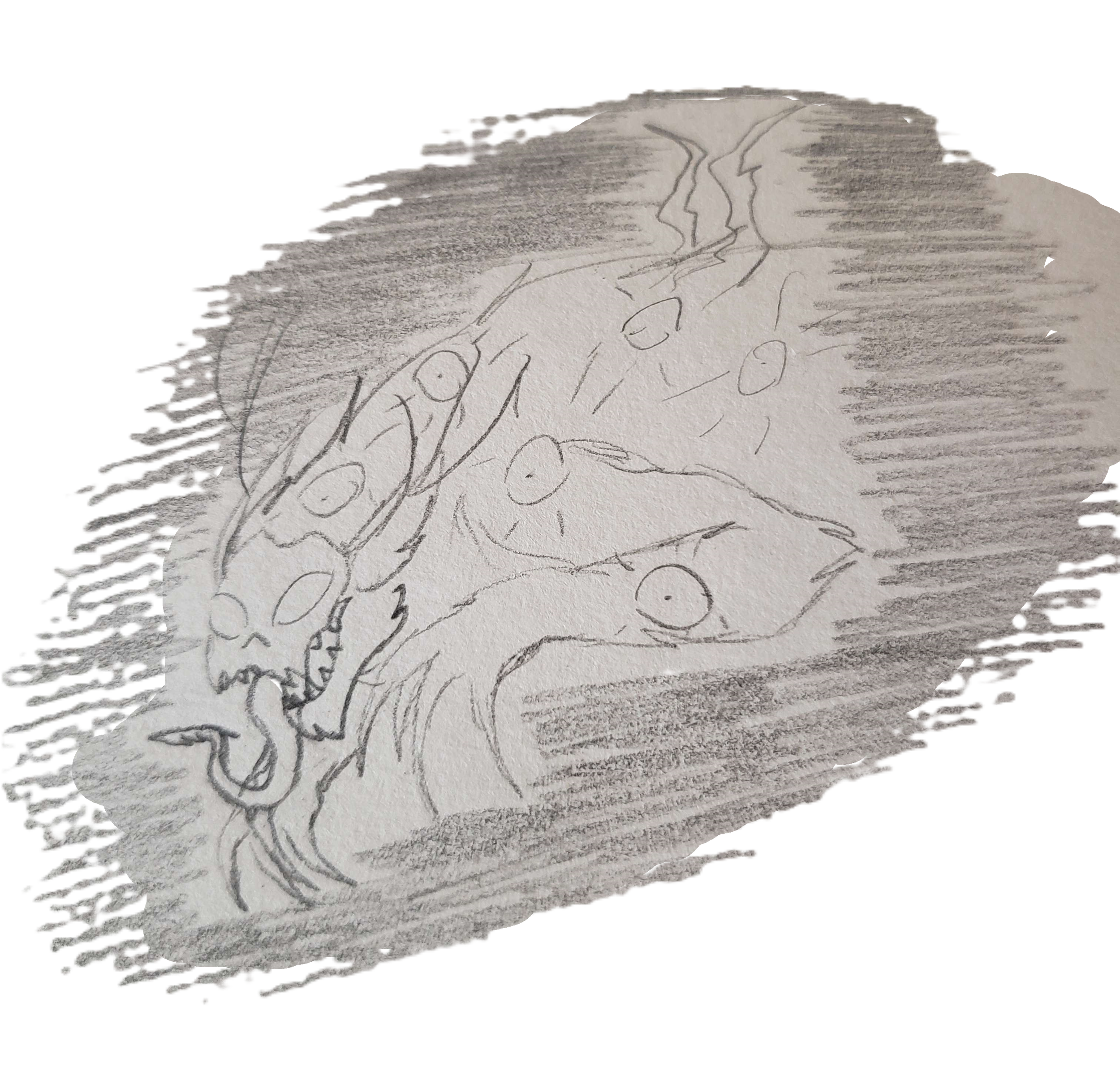 "The Beast" - Featuring a design called "Zveris", this doodle was created to look sketchy. 