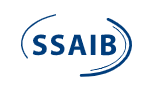 SSAIB logo with blue text and curved line design