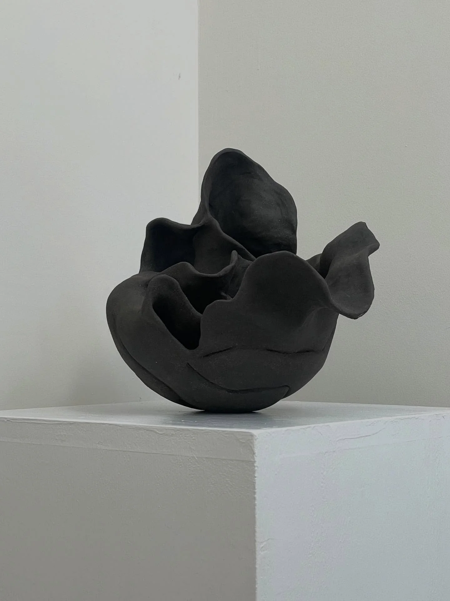 Origin: Disposition (2026)

Now showing at Phoenix Art Space in Brighton 25-26 March.

Origin: Disposition
Raw black clay, unmasked.
This piece sits in the truth of what I am before shaping, before human constructs: 
my nature, my instinct, my way of