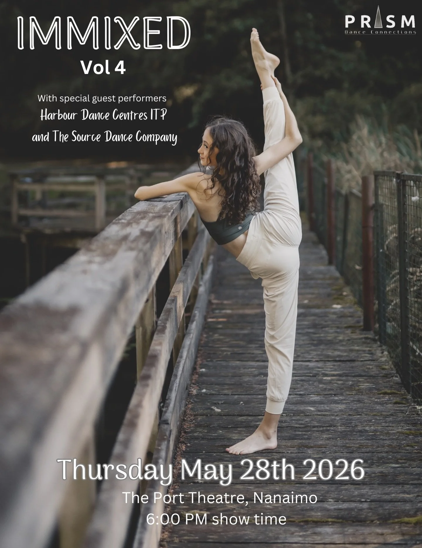 Proud to present our year end show &ldquo;IMMIXED&rdquo; Vol 4 on May 28th at the Port Theatre

Featuring special guests the Source Dance Company and Vancouvers Harbour Dance Intensive Training Program. Tickets go on sale May 2 on the Port Theatre we