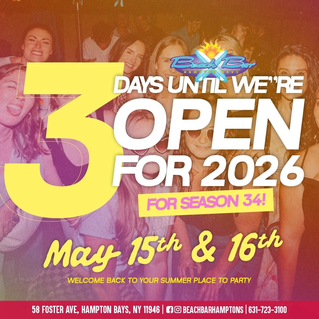 We're throwing open the doors for our 34th season in just THREE DAYS! Get ready to party with @djdougny and @freshnycdj, sip on BOGO Coors Lights, and kick off summer weekends the way they&rsquo;re meant to be.