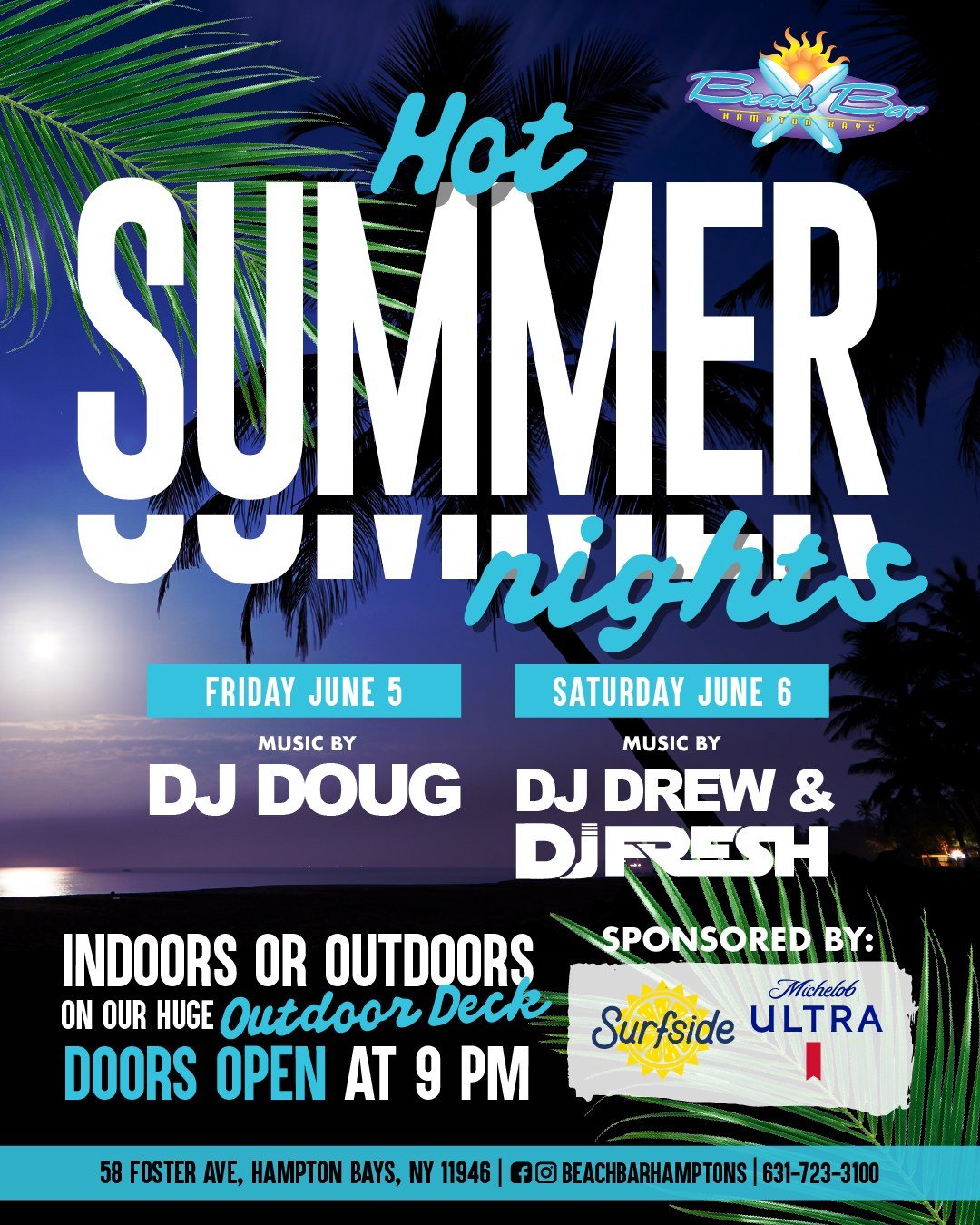 Your Saturday plans called&hellip; they said meet us at Beach Bar. Party with DJ Drew and @freshnycdj tonight as our Hot Summer Nights continue!