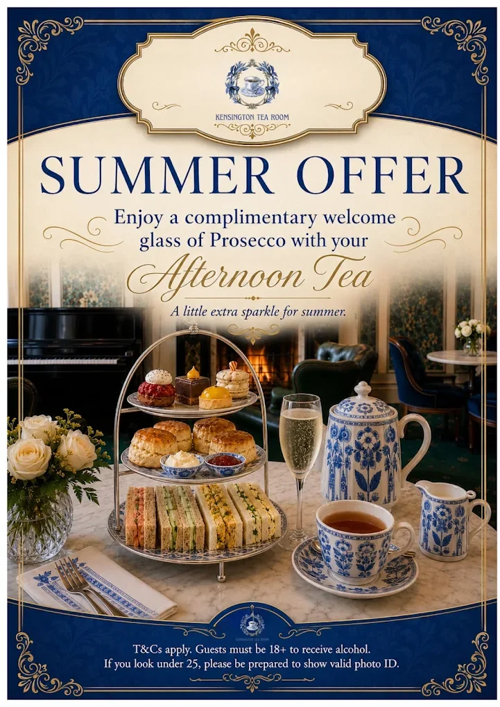 Summer Offer - Complimentary Prosecco with Afternoon Tea 