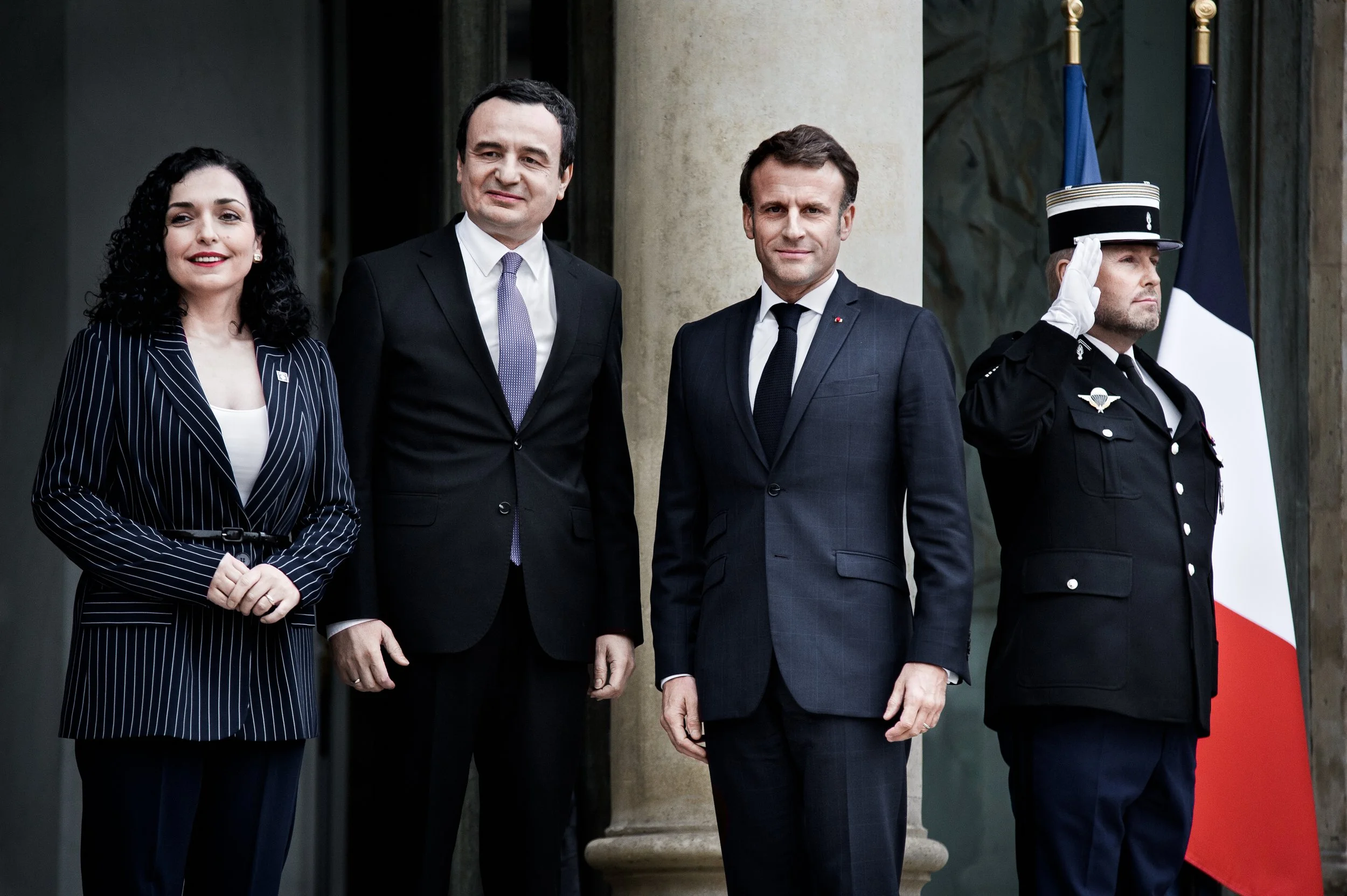 Réception de dirigeants au Palais de l'Élysée par le Président Emmanuel Macron. Reportage institutionnel et politique à Paris par Gauthier Bedrignans.