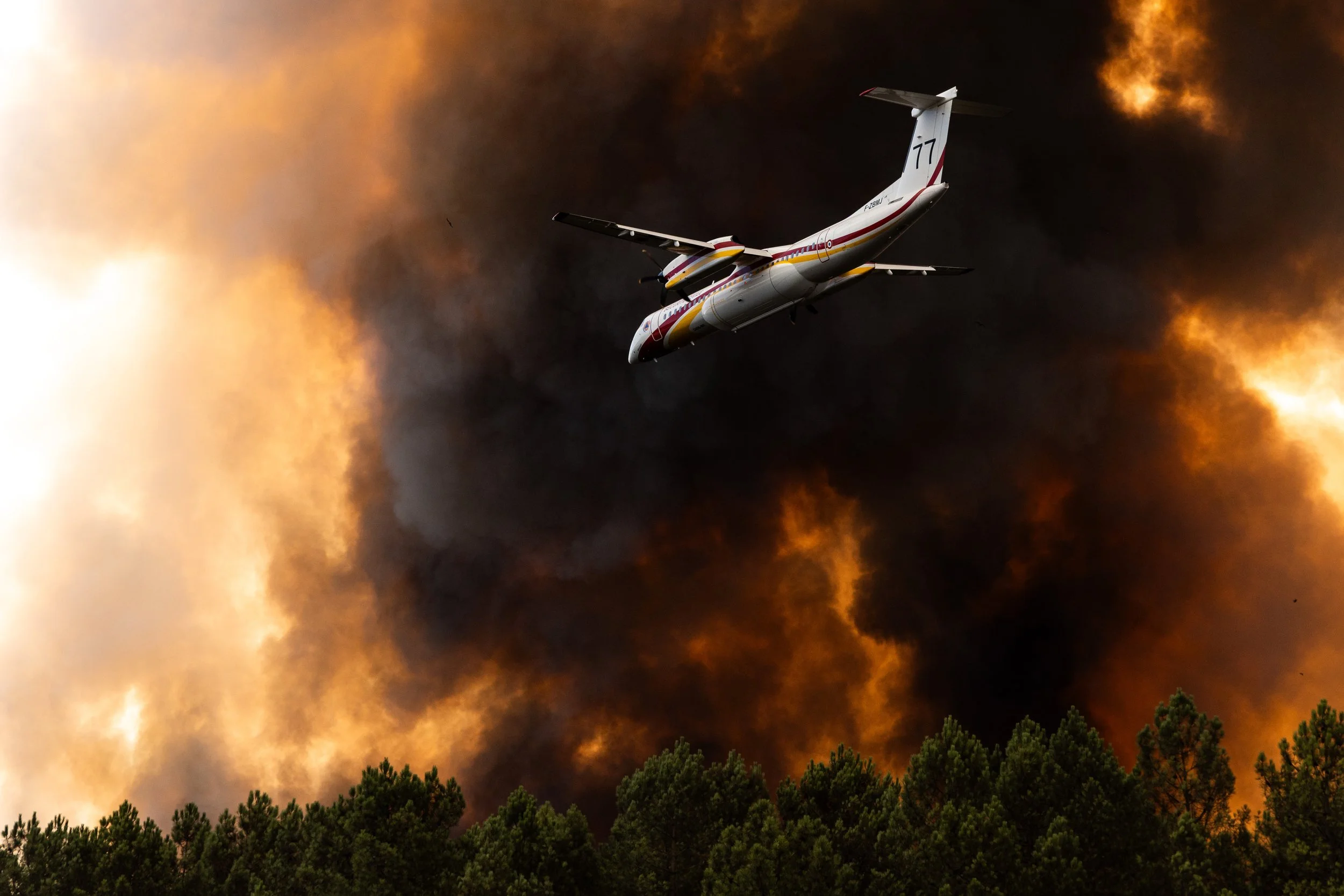 Incendie Gironde - Camp de Souge