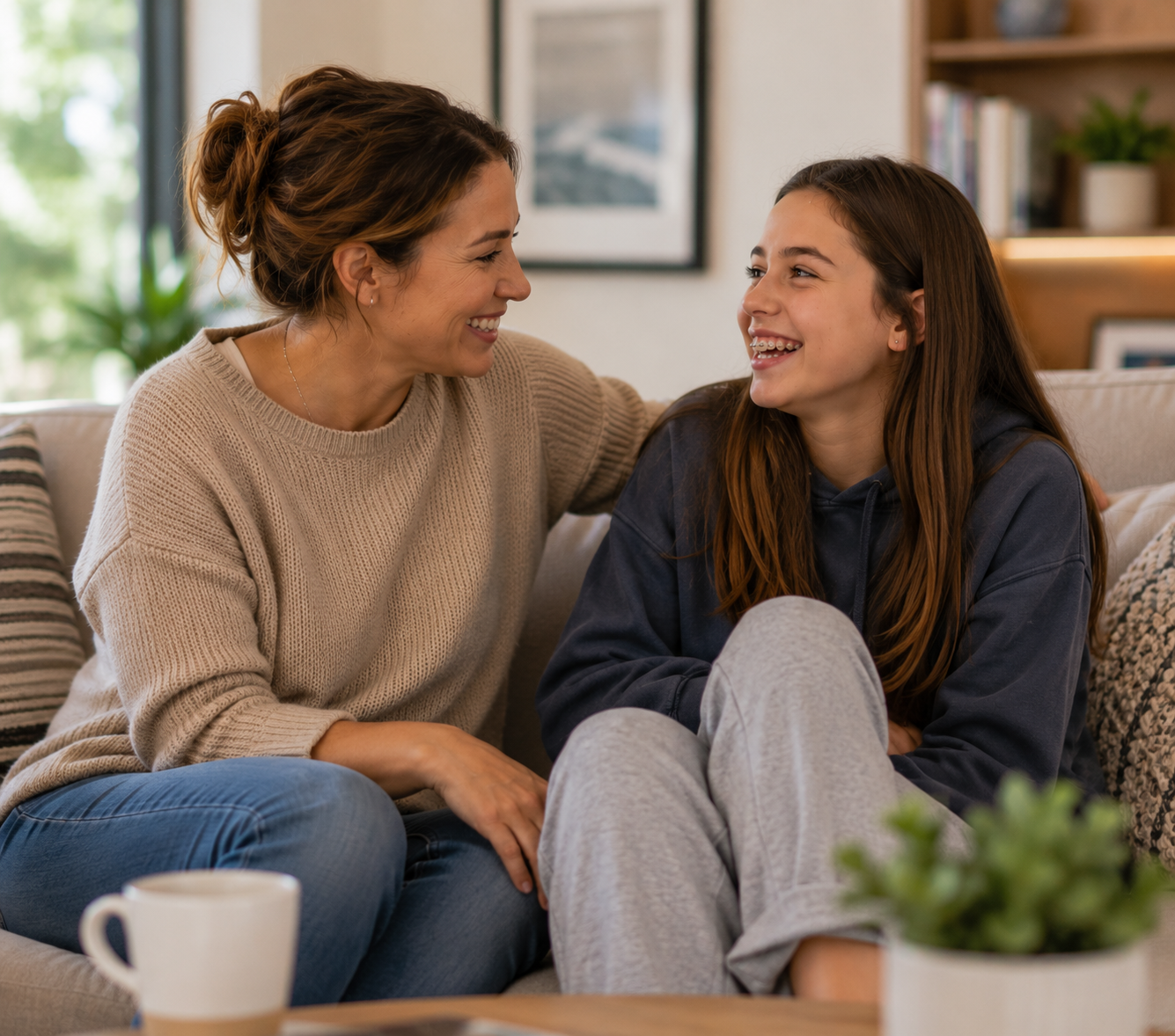 Parent helping a child develop executive functioning skills, routines, and follow-through at home.