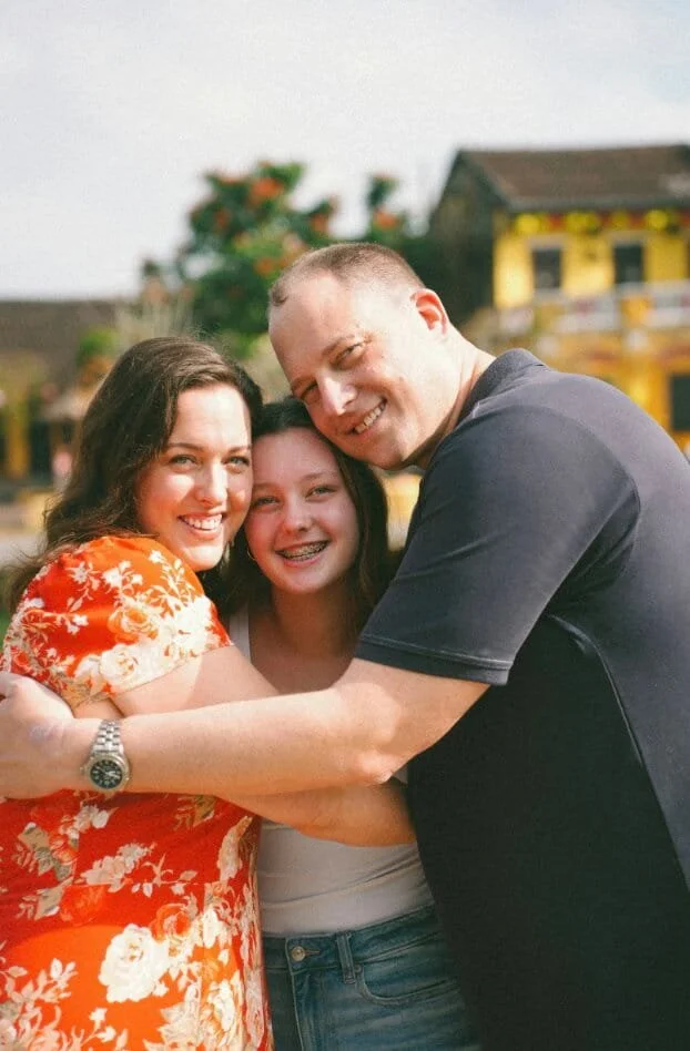 Calm and emotionally connected family after learning healthier parenting and communication strategies