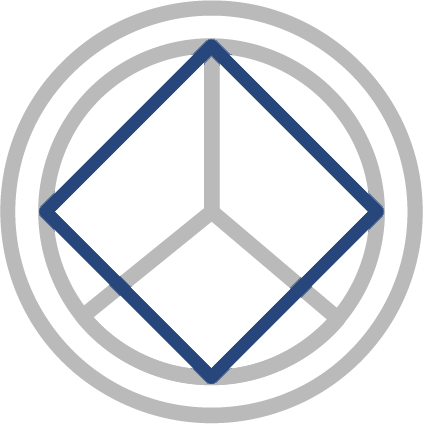 The Accessible College Aid Solutions icon, highlighting a grad cap shape in the center