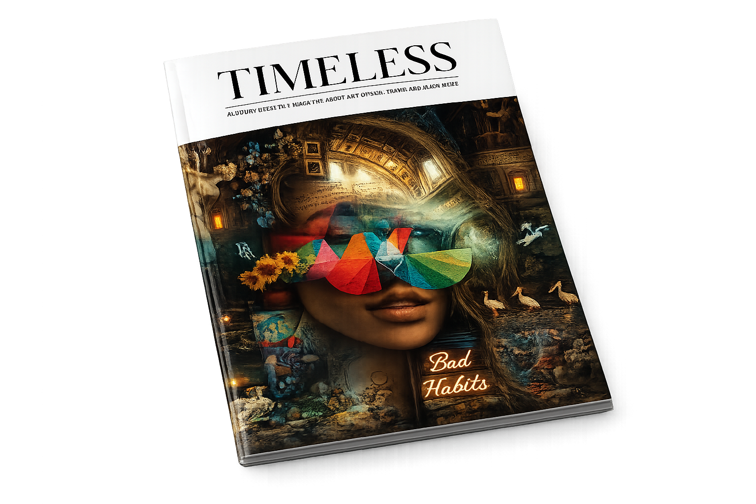 Cover of Timeless Magazine, bespoke editorial publication by The Timeless Concept