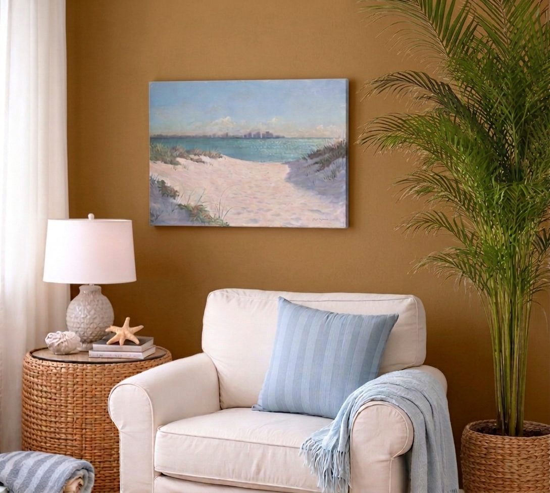 Golden Hour Excape by Alan Zawacki on tan wall.png