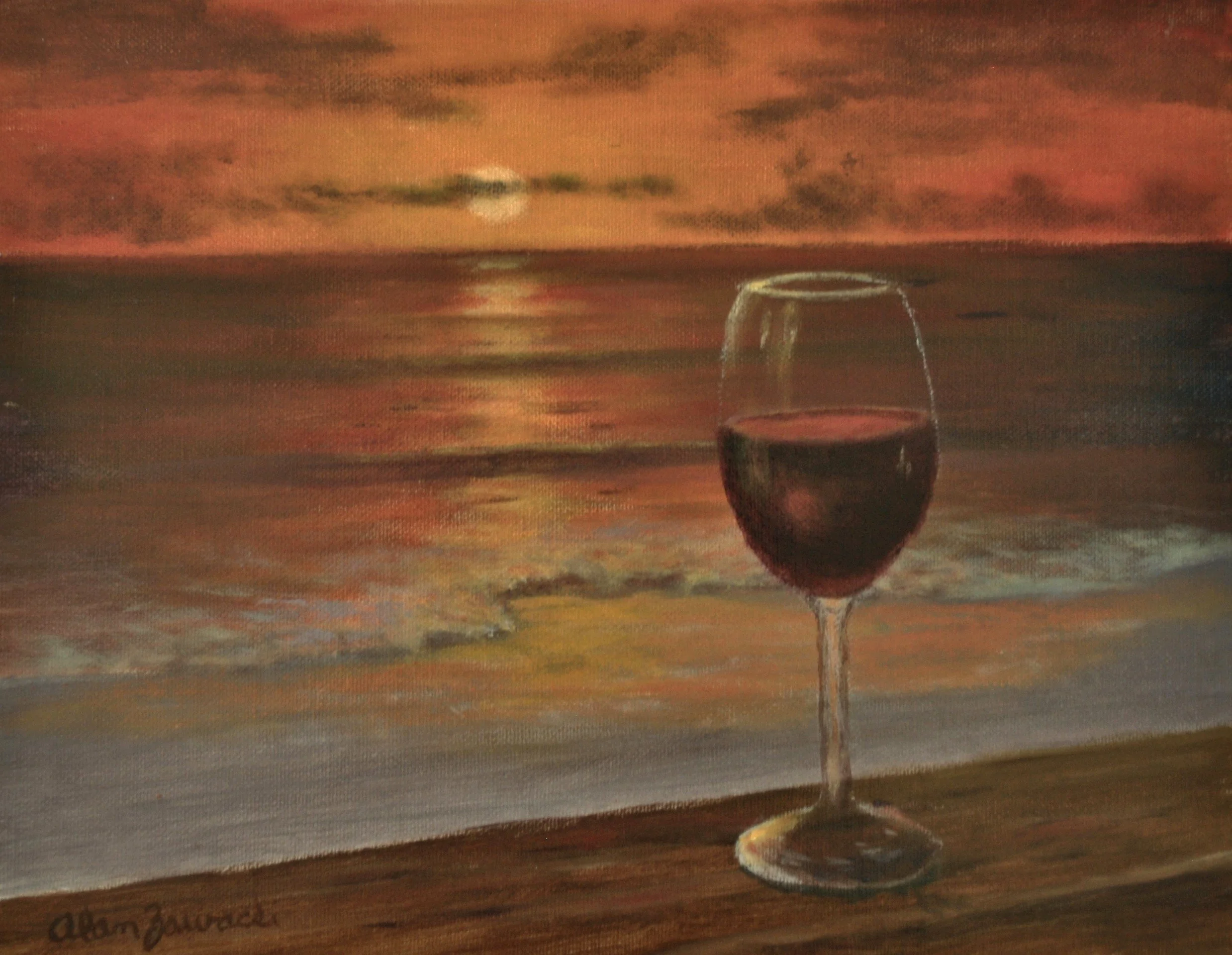 Red Wine Sunset