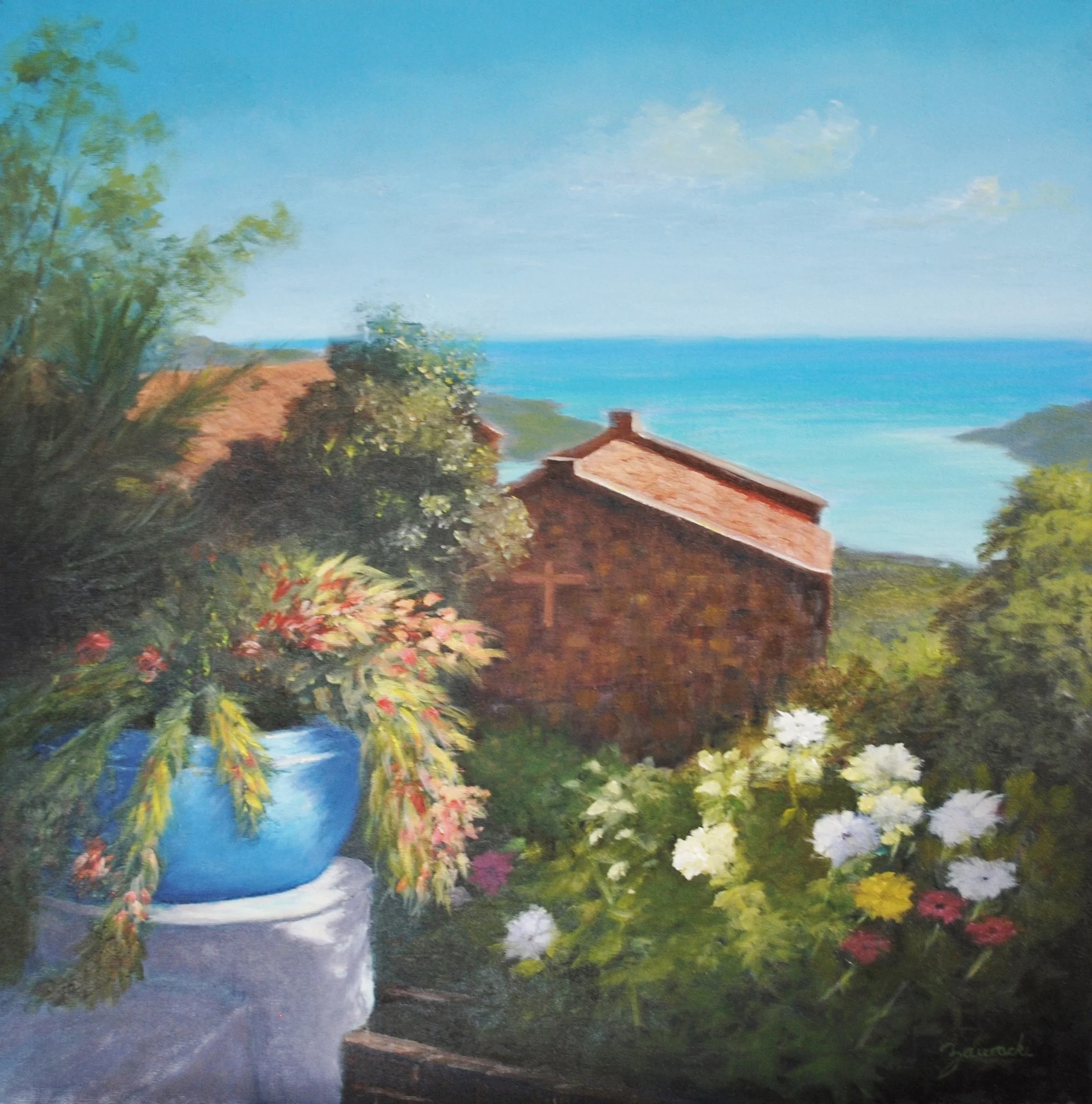 Chapel and Flowers