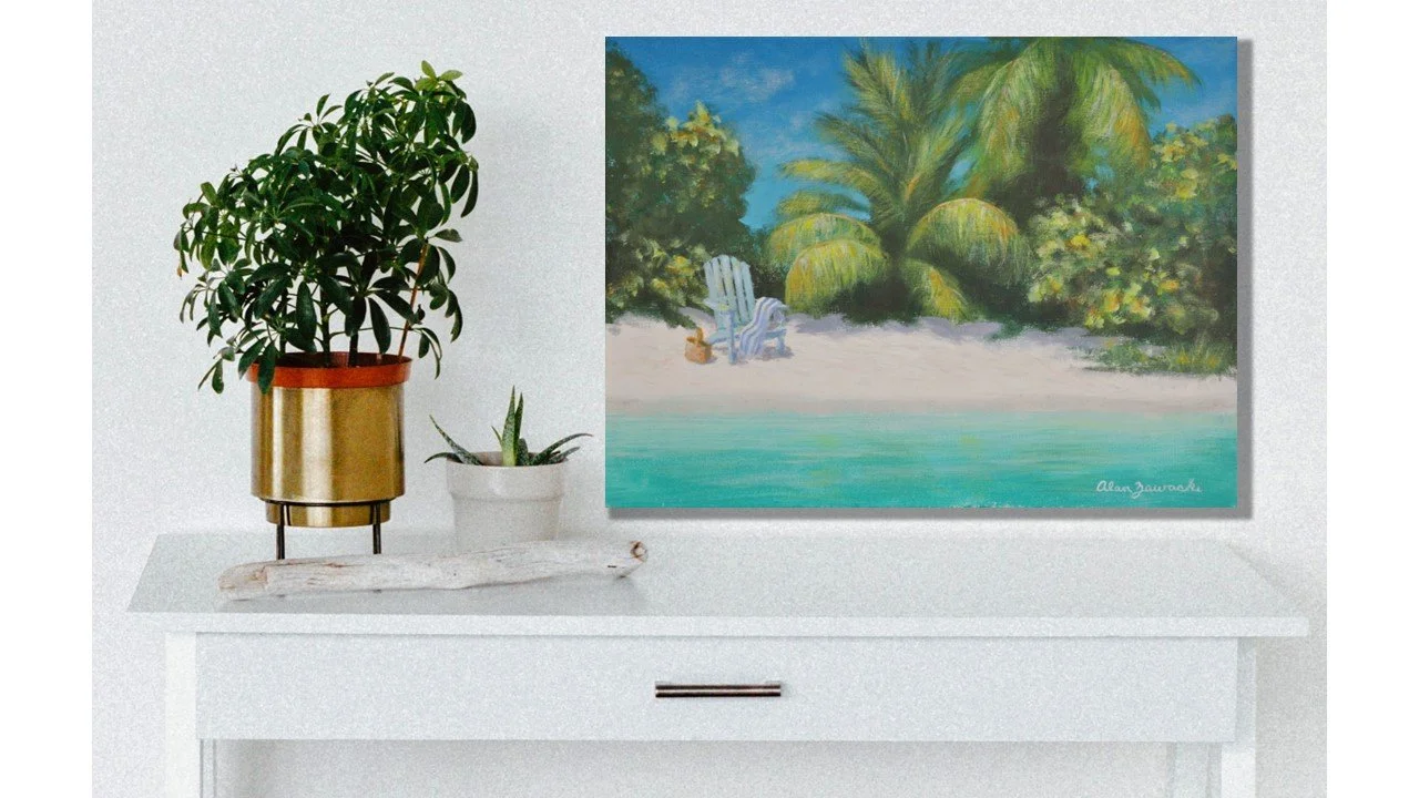 Private Beach by Alan Zawacki with white desk.jpg