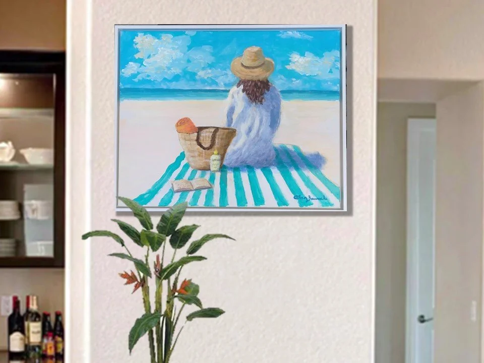 Soulful Reflection by Alan Zawacki with narrow wall background.jpg