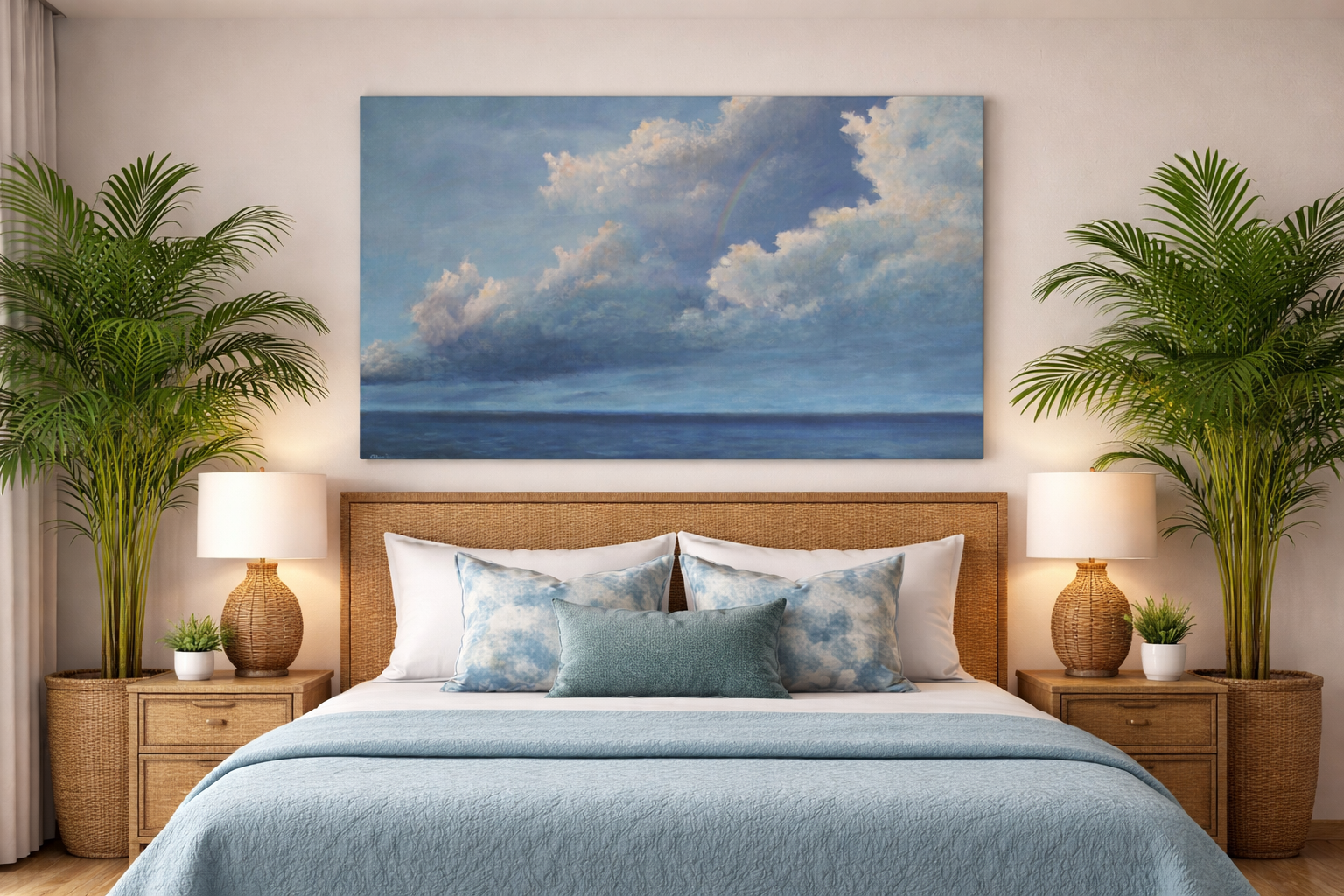 Rainbow of Optimism by Alan Zawacki on bedroom wall.png