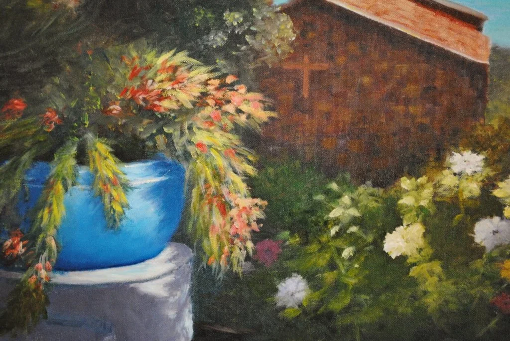 Chapel and Flowers by Alan Zawacki - close-up detail.jpg