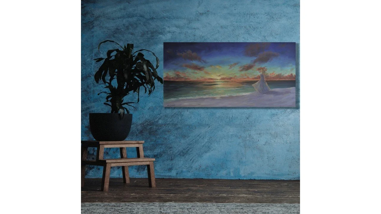 Elegant Observer on blue wall.jpg