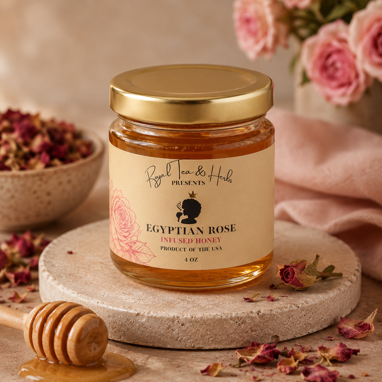 Rose Infused Honey