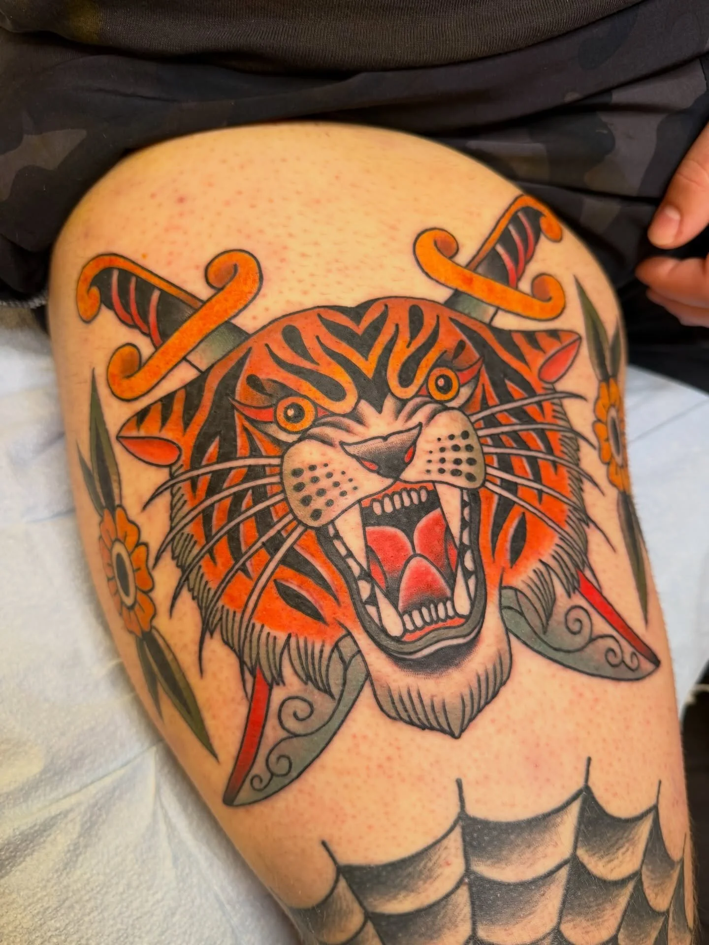 Some still shots of this tiger I made not too long ago 
🤘🏼 🐯 
@twistedtunatattoo 
#tigertattoo #art #tattoos #tattoo