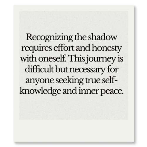 A motivational quote about self-awareness, honesty, and inner peace on a white background.