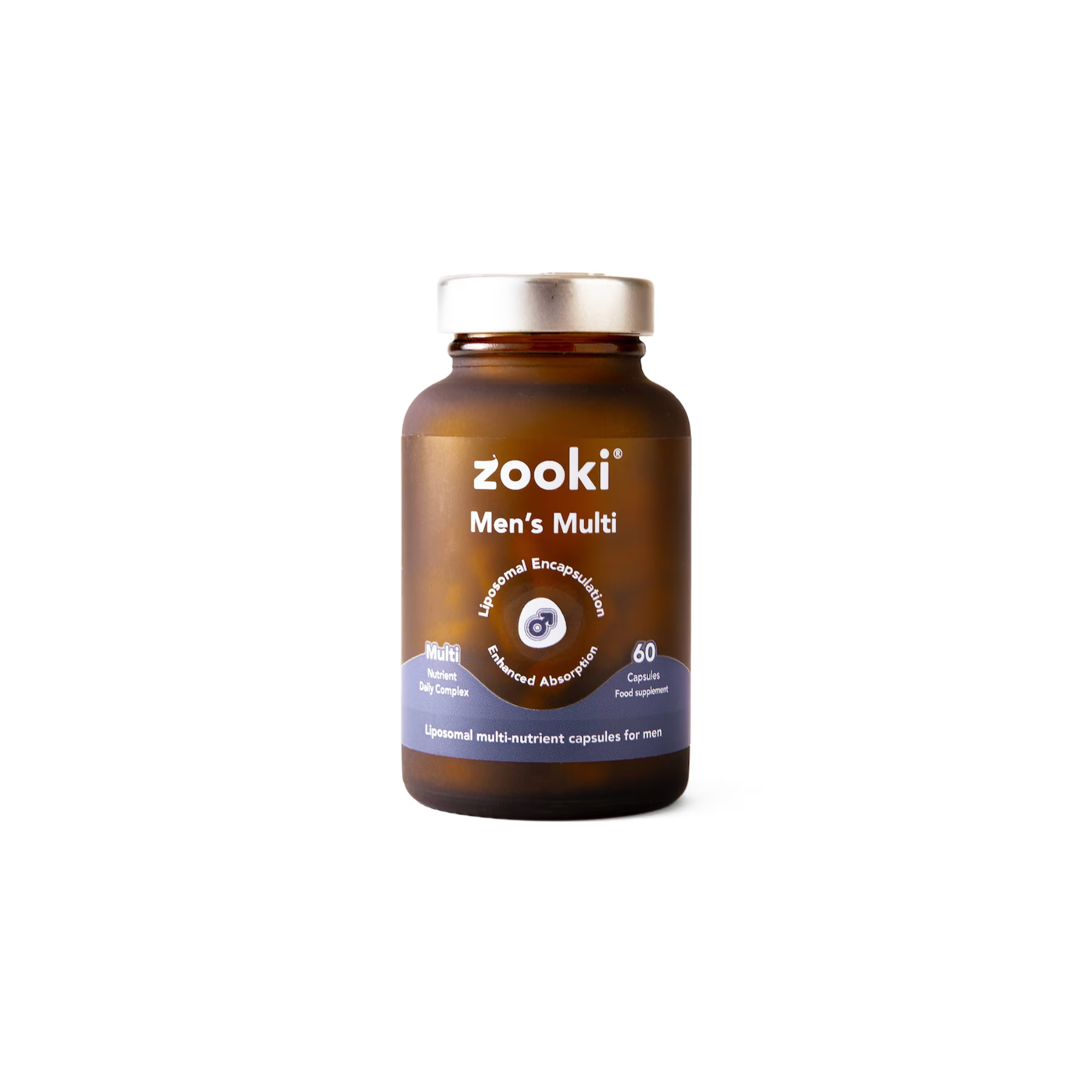 Zooki Liposomal Men’s Multivitamin + Daily Nutrient Complex Capsules - 30 Day Supply