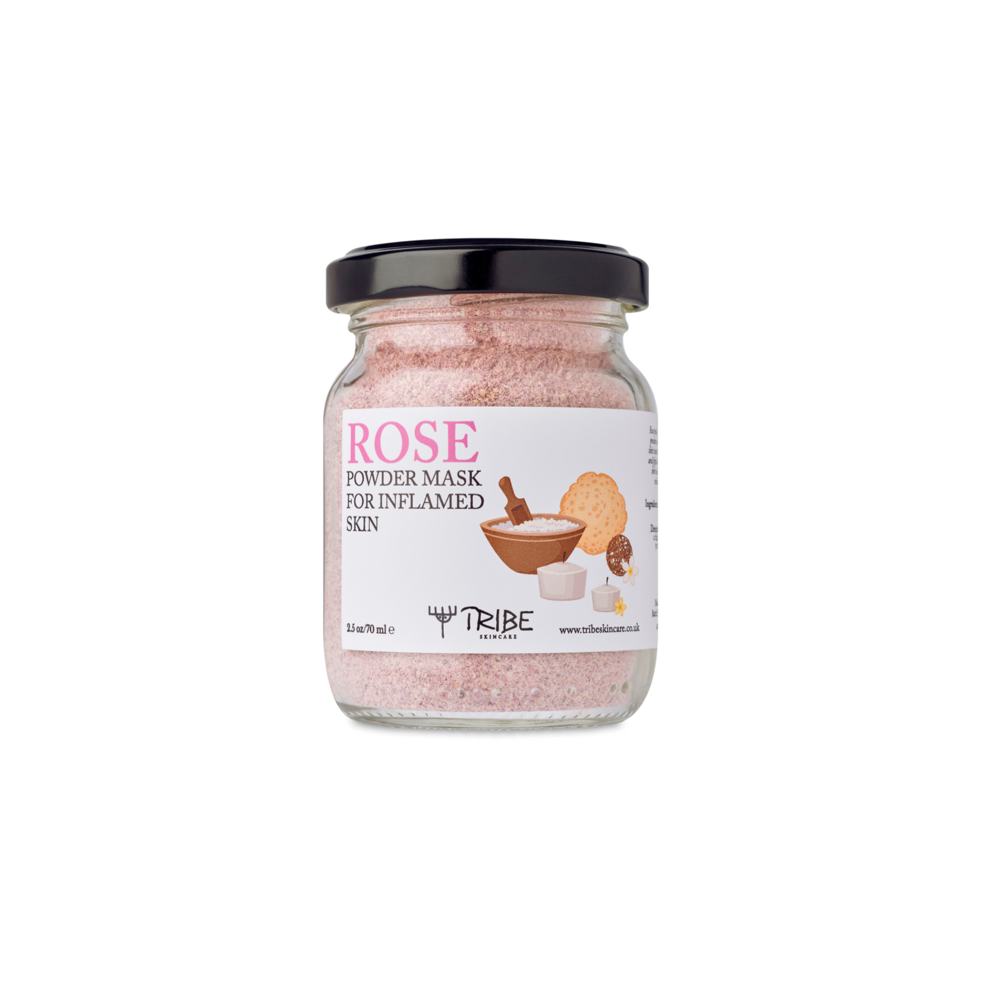 Tribe Skincare Rose Powder Mask for Inflamed Skin