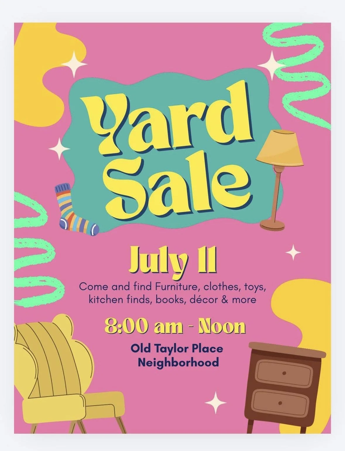 Neighborhood Yard Sale!!