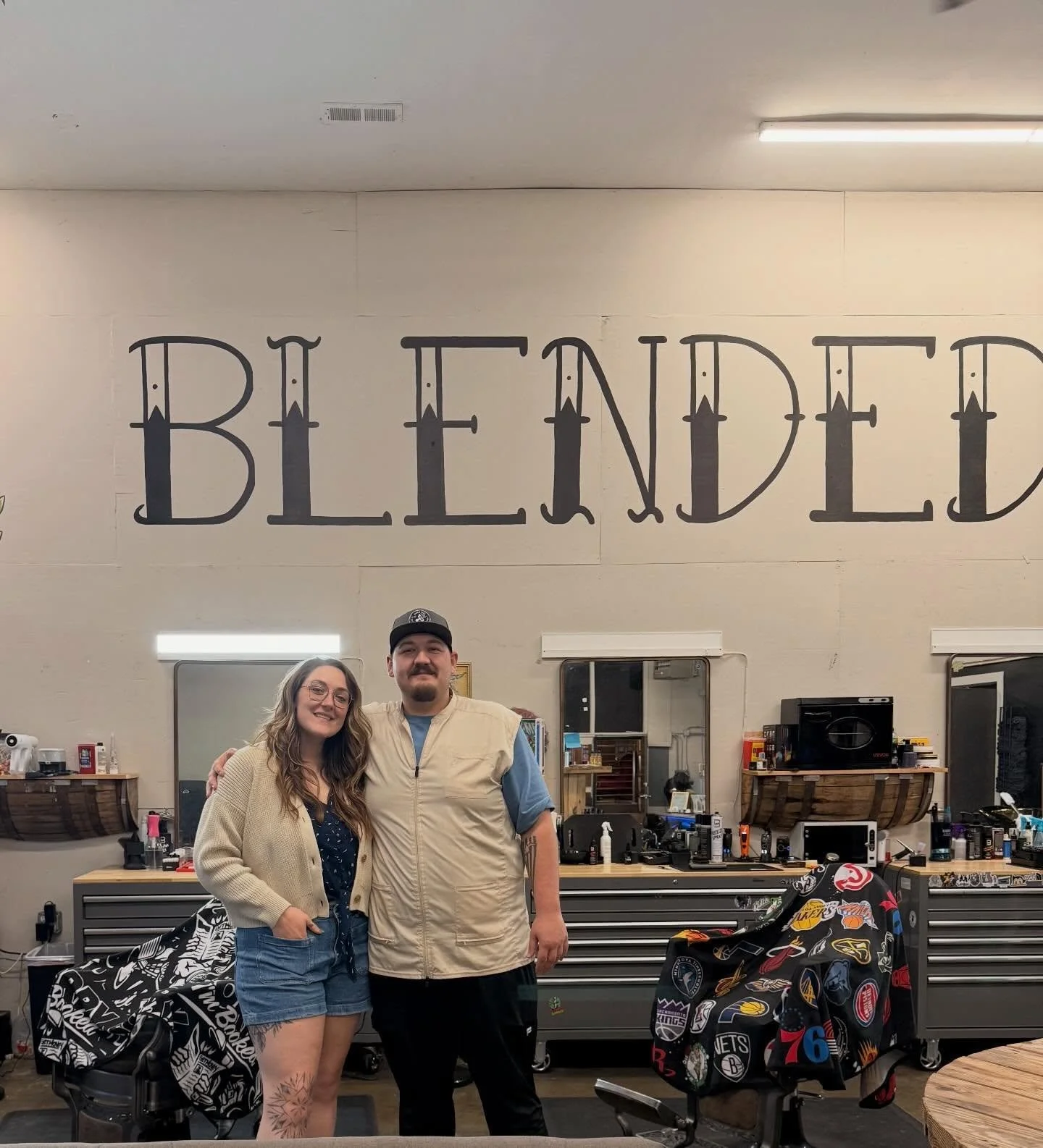 Turning hair into a family business 🤘🏻 @trett.setters is working and getting a ton of experience @barberbeautyandbrews eventually I&rsquo;m bringing him over to the toupee world but we&rsquo;ll let him get seasoned really well before I&rsquo;m thro