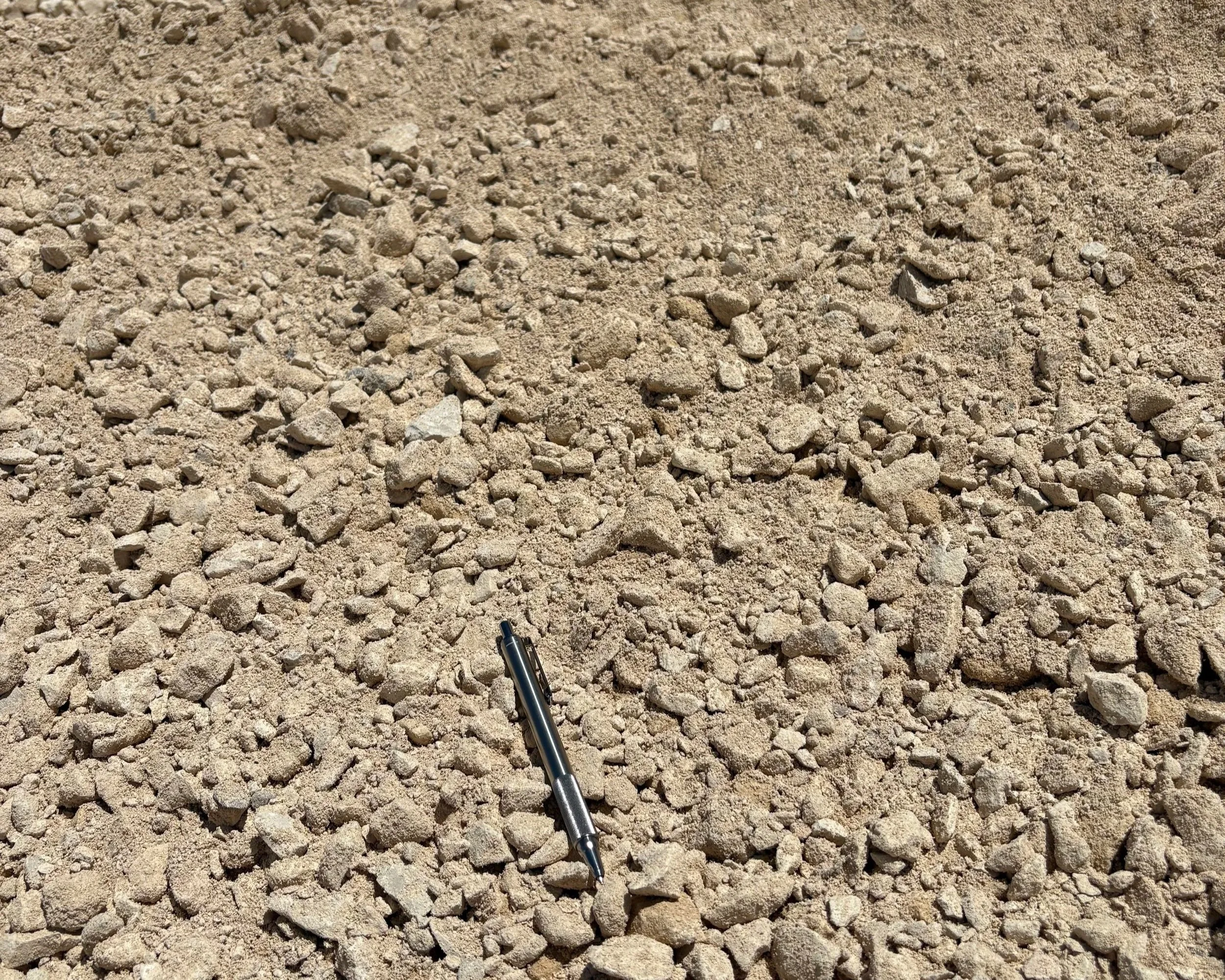 Limestone Base (Road Base) - $42 per cubic yard || Versatile aggregate used for setting road and concrete bases; good for pathways and erosion control