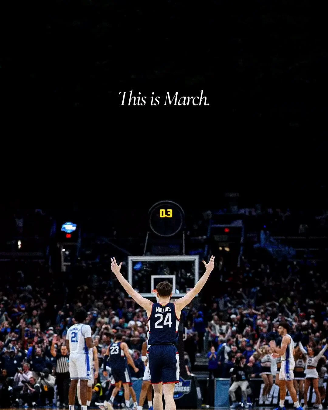 Utterly Impossible. 

📸:
1 - Emilee Chin
2/3 - Patrick Smith 

#MarchMadness #UConn #Hoops