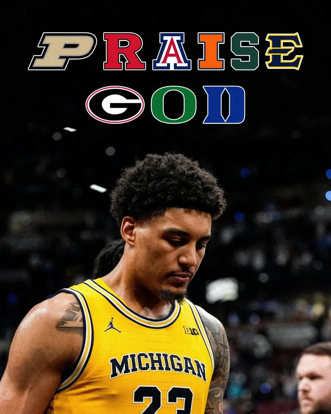 Audience of one.

#MarchMadness #PraiseGod #Hoops