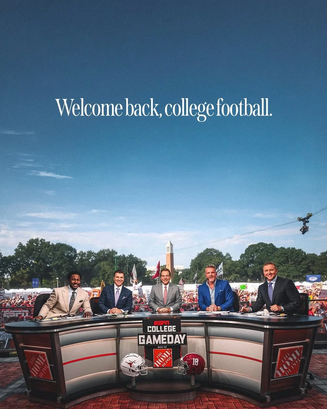 The day we have all been waiting for&hellip;

College Gameday: @collegegameday
Texas: @texasfootball
Alabama: Kevin C. Cox
Clemson: Streeter Lecka
Ole Miss: @olemissfb 
Tennessee: Wade Payne
Boise State: @kennaharbison.jpg 
Indiana: @fernandomendoza 