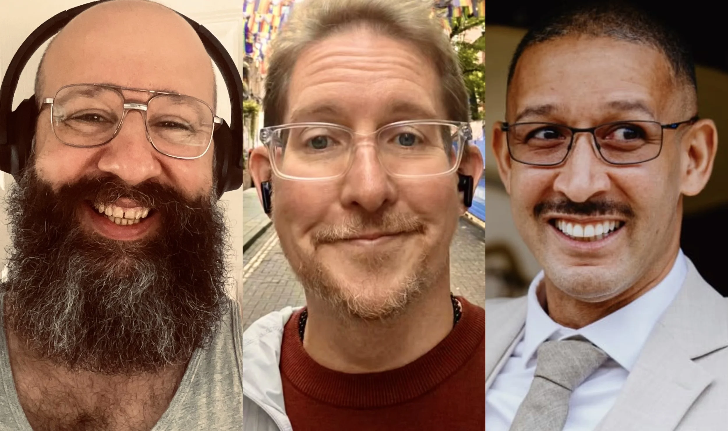 Three gents, all in glasses