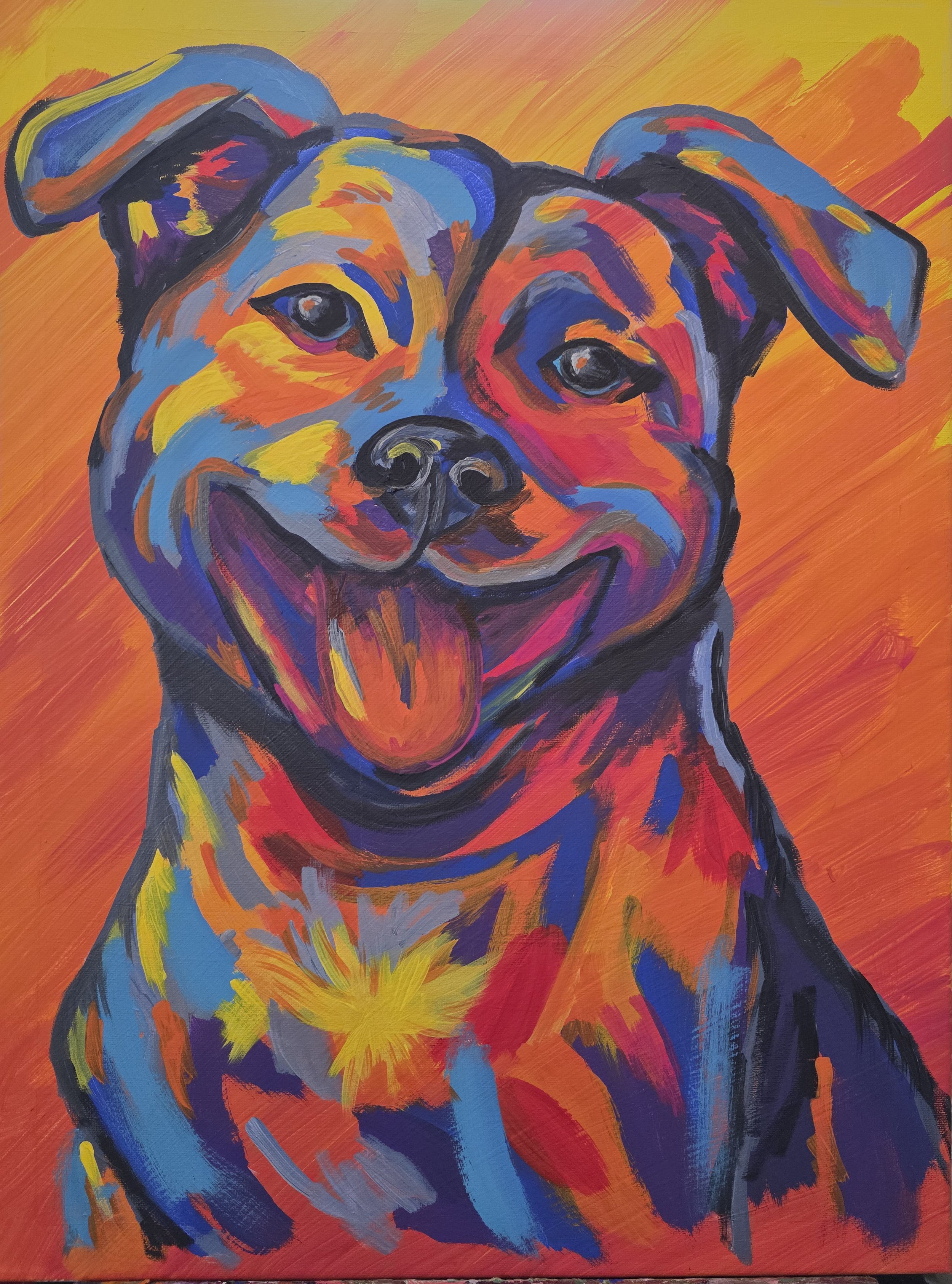 Happy Pup 18x24