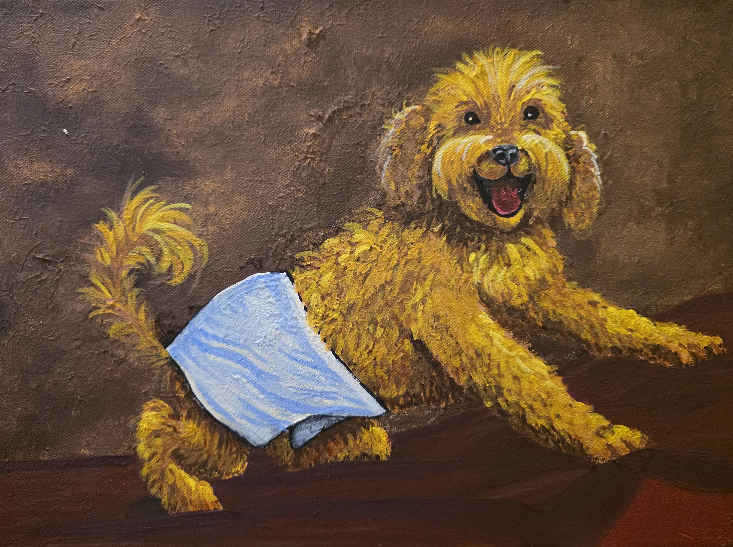 The Art of Puppy Seduction 12x16