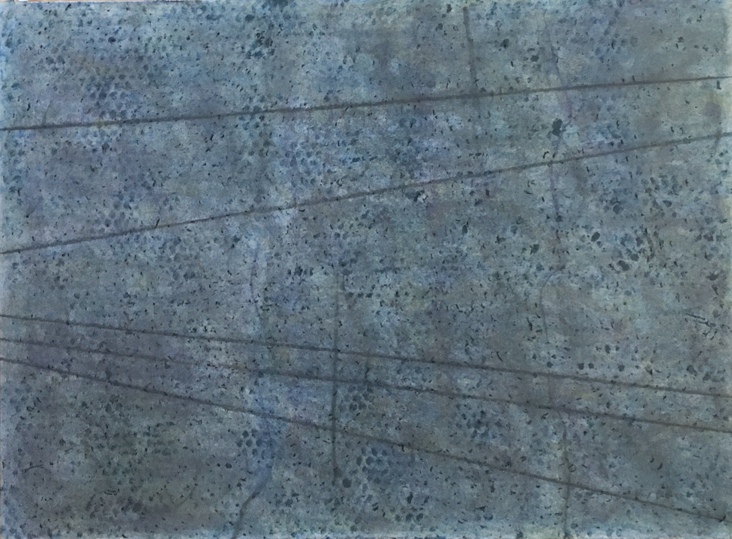  Stone II  
Soft pastels, acrylic, screen print, wax rubbing | 36" x 27"