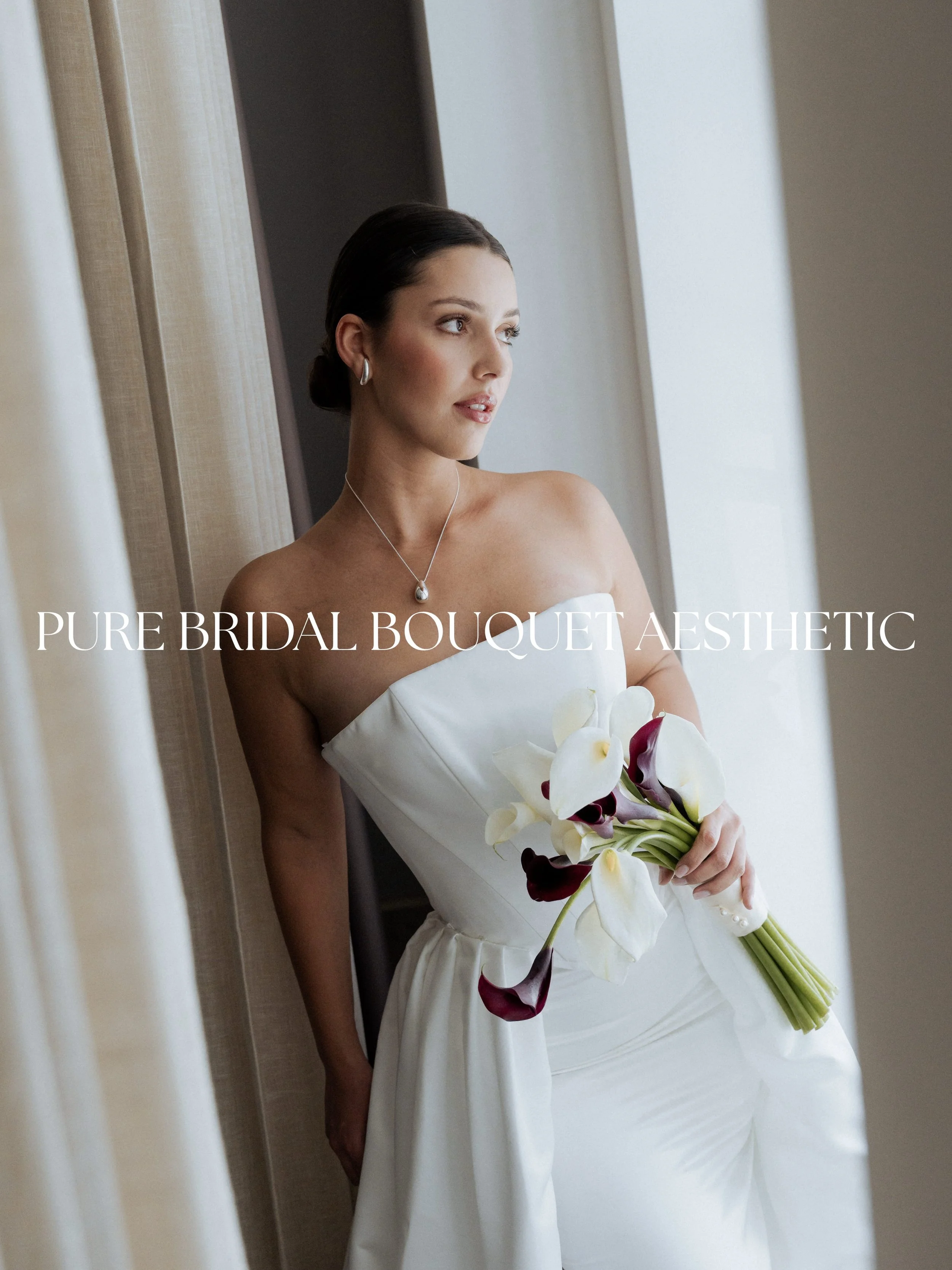 Pure bridal bouquet aesthetic.
Nothing but beautiful calla lilies - a flower that acts like modern art. Clean stems and smooth curves create an effortlessly chic look.

Wedding Planner: @selinakonradevents
Location: @rosewoodmunich
Fotografie: @mona_