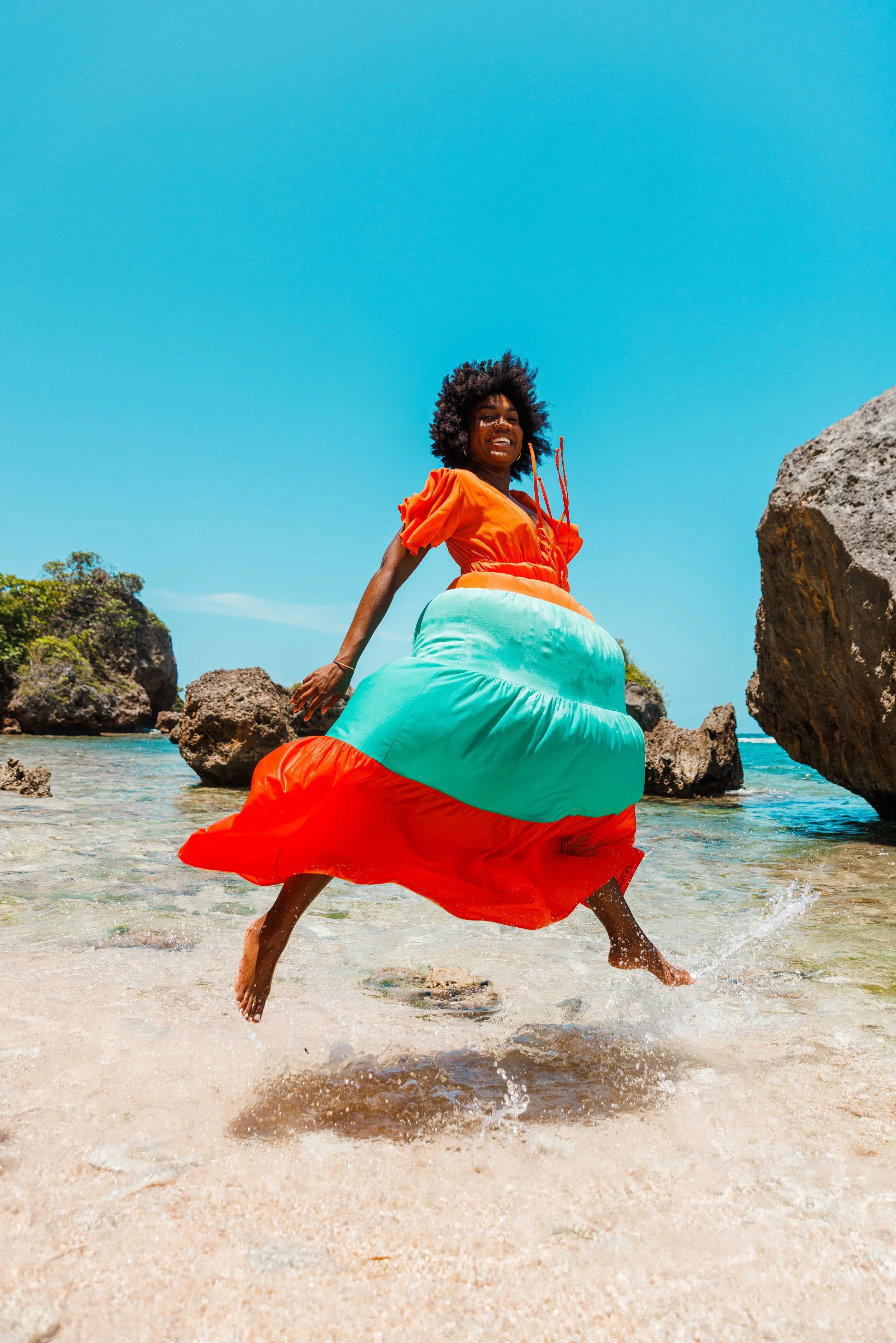 Fashion photography in Robin's Bay, St. Mary, Jamaica with tiaclothesgirl . - Jonsouthy