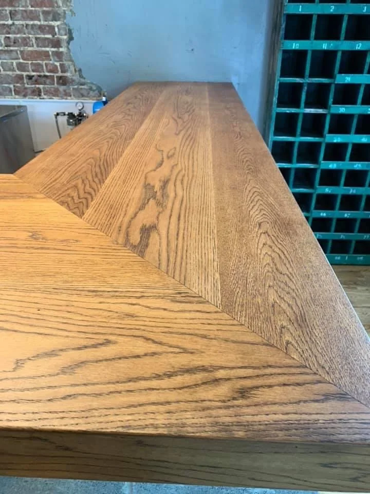 Stained White Oak Bartop in Summerhill.