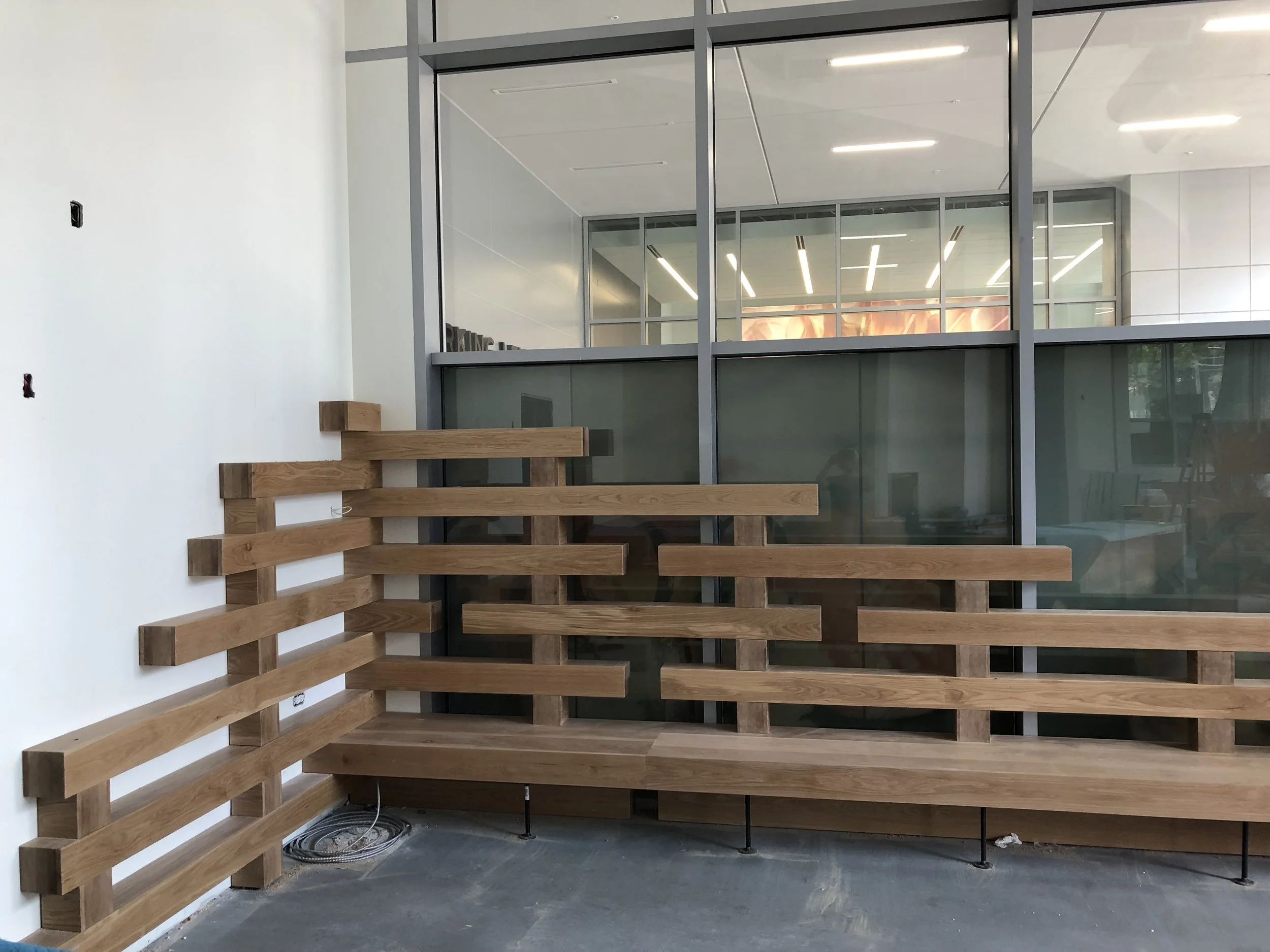 Bespoke booth seating for restaurant in Midtown.