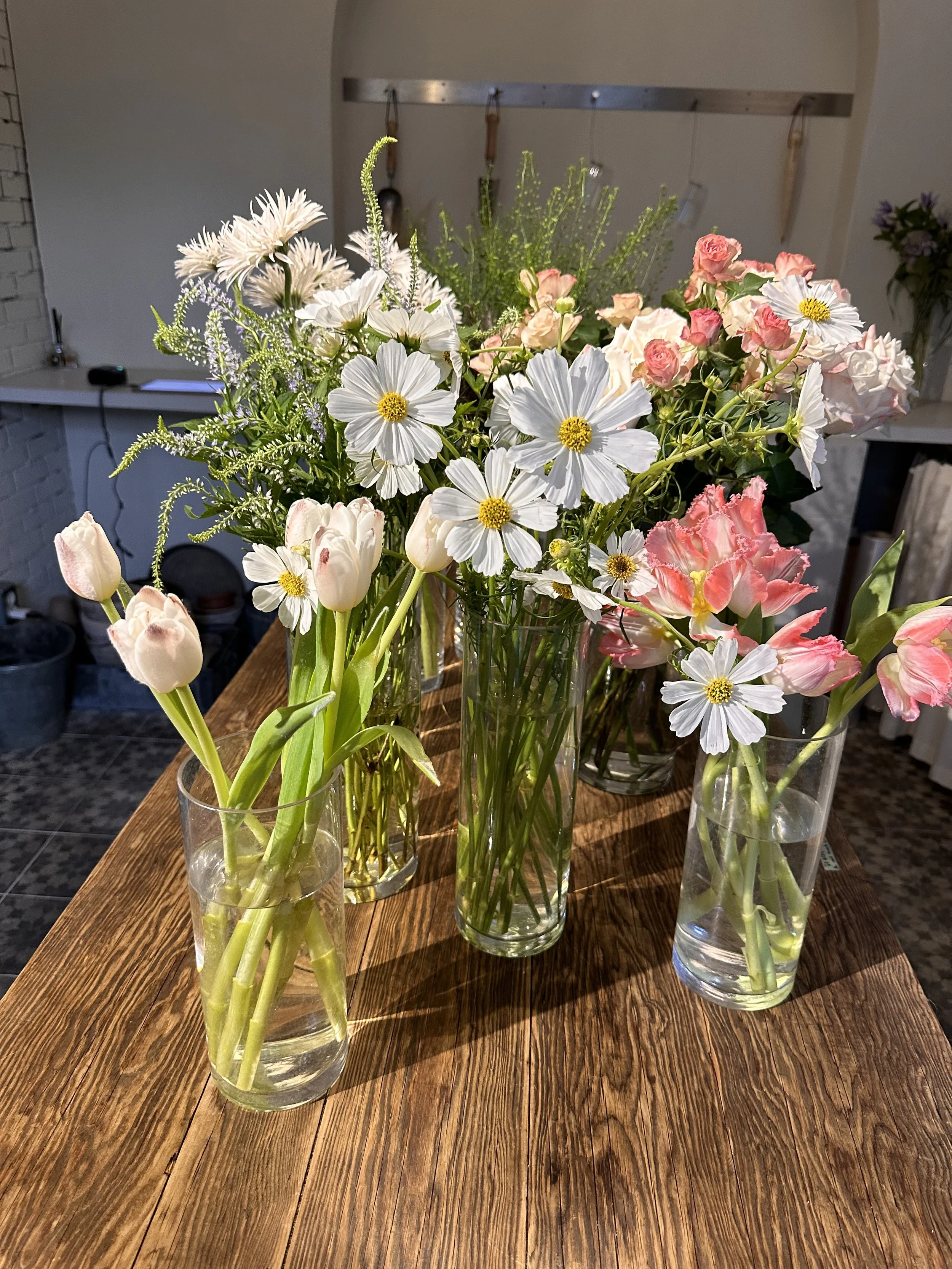 Cafe spring decoration