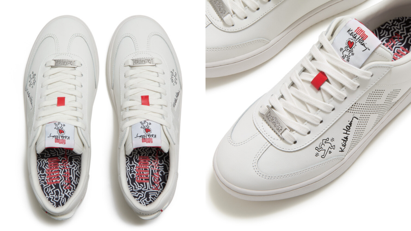 FitFlop x Keith Haring Art in Motion collection inspired by the artist’s iconic figures and movement.