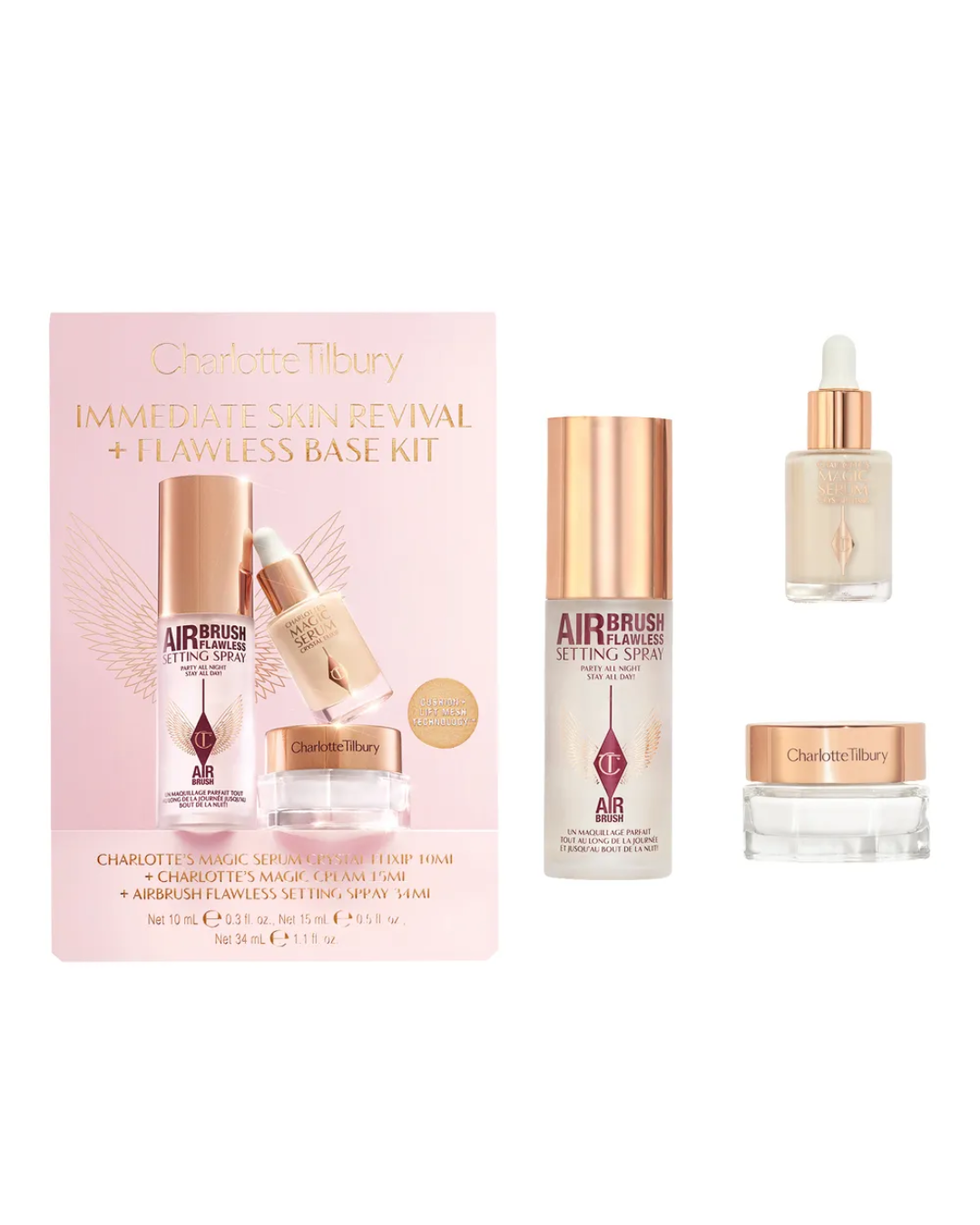 Charlotte Tilbury Immediate Skin Revival + Flawless Base Kit